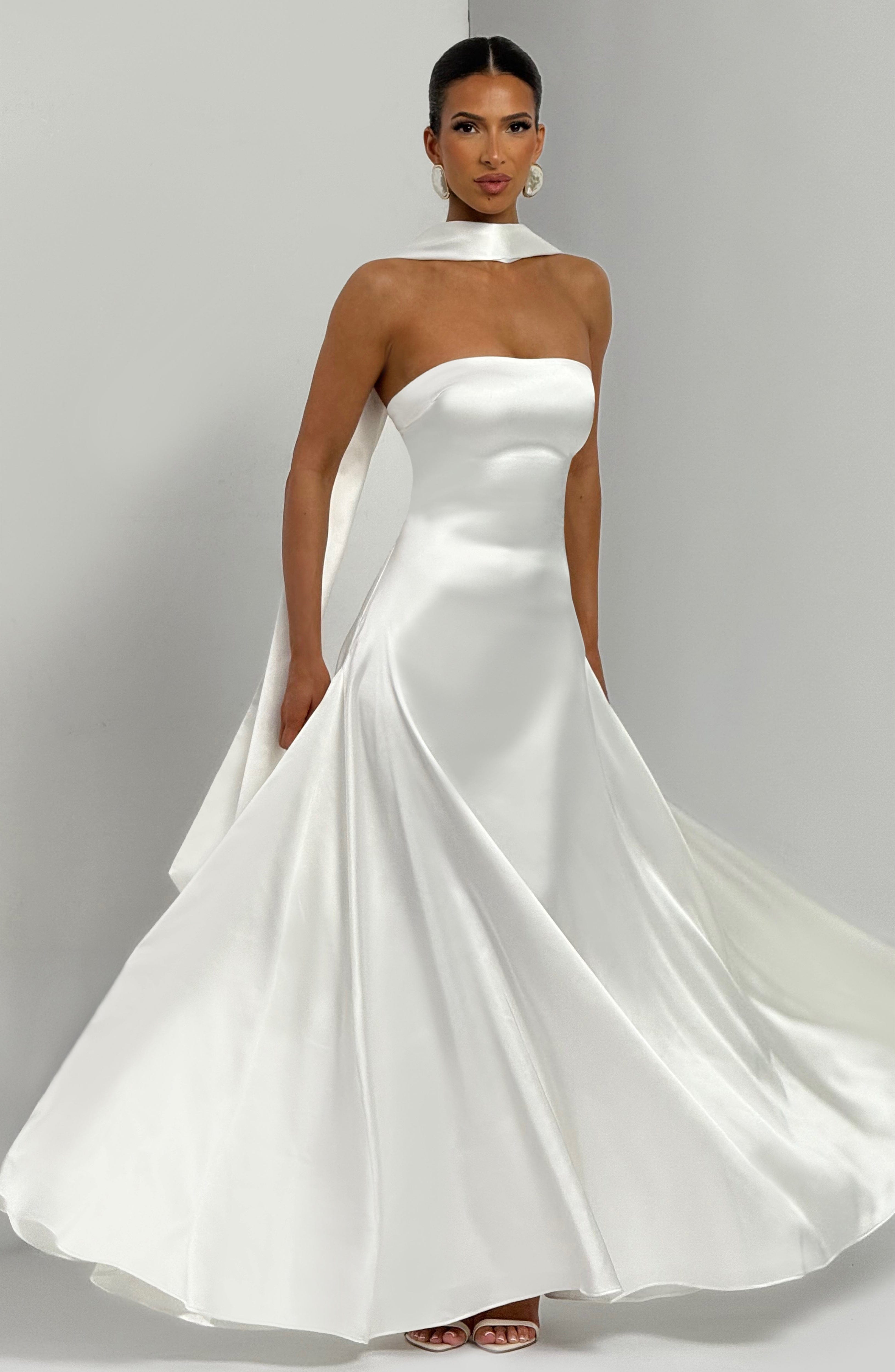 minilena Morven Maxi Dress Ivory