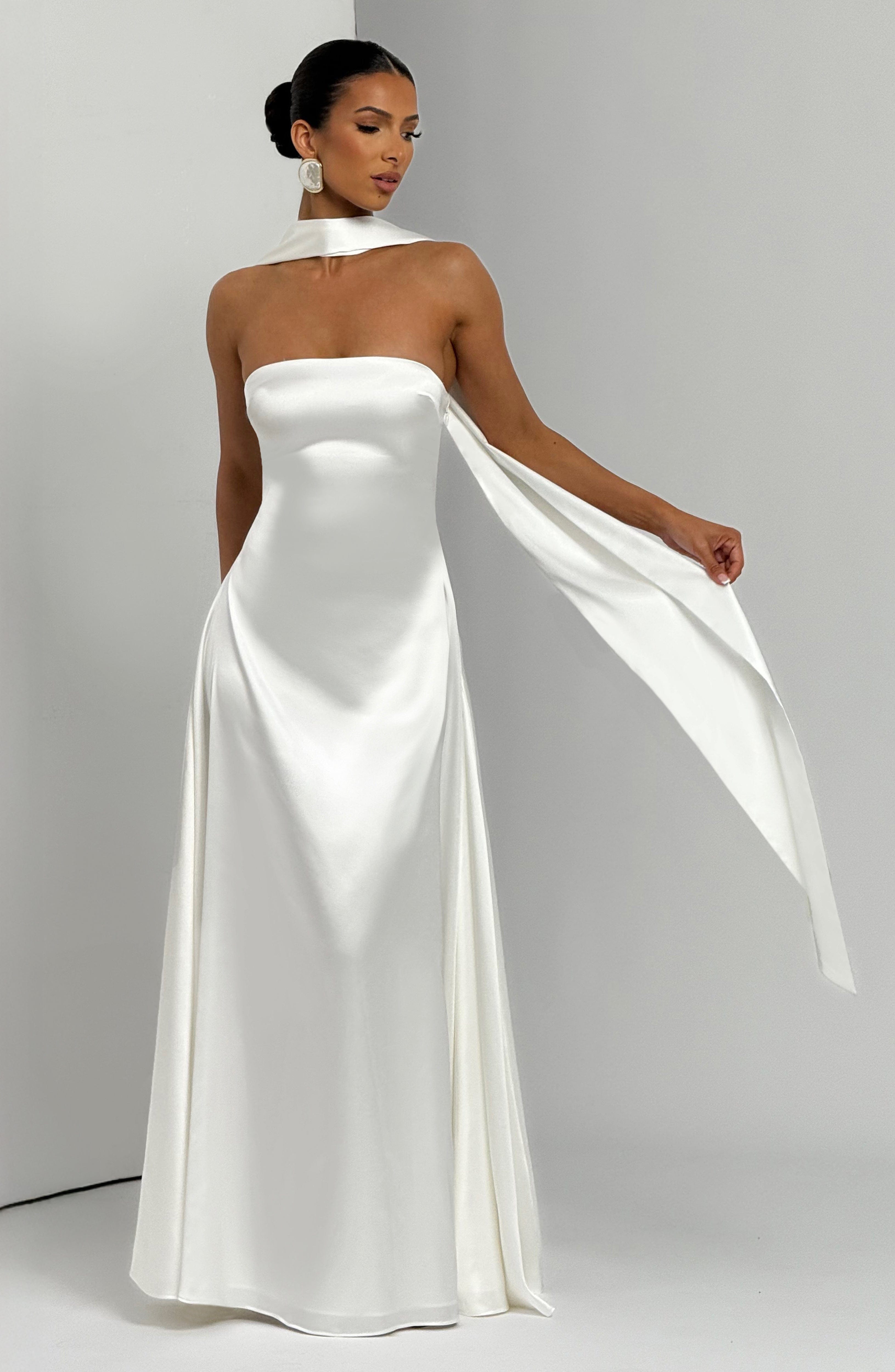 minilena Morven Maxi Dress Ivory