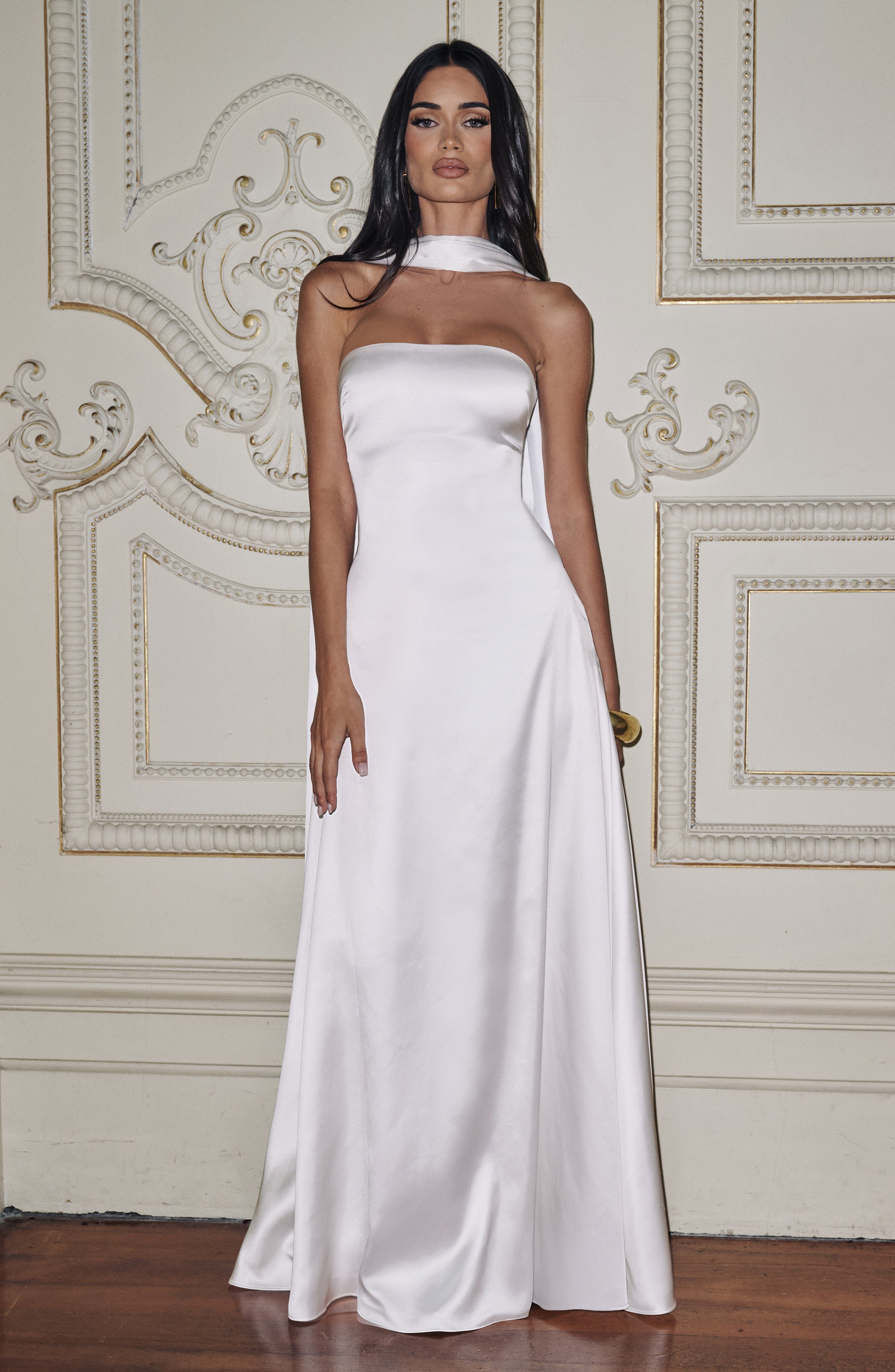 minilena Morven Maxi Dress Ivory