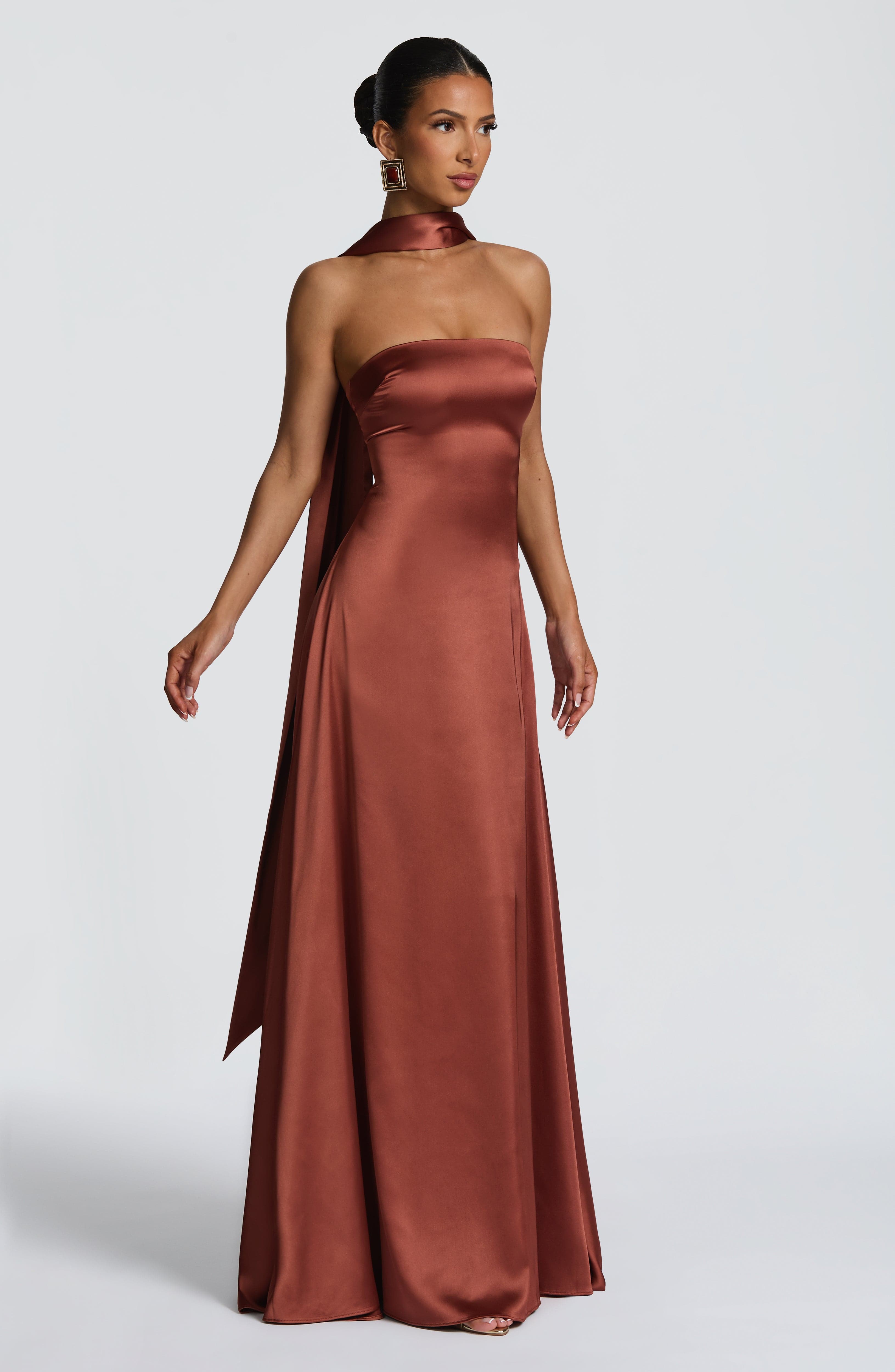 minilena Morven Maxi Dress Rust