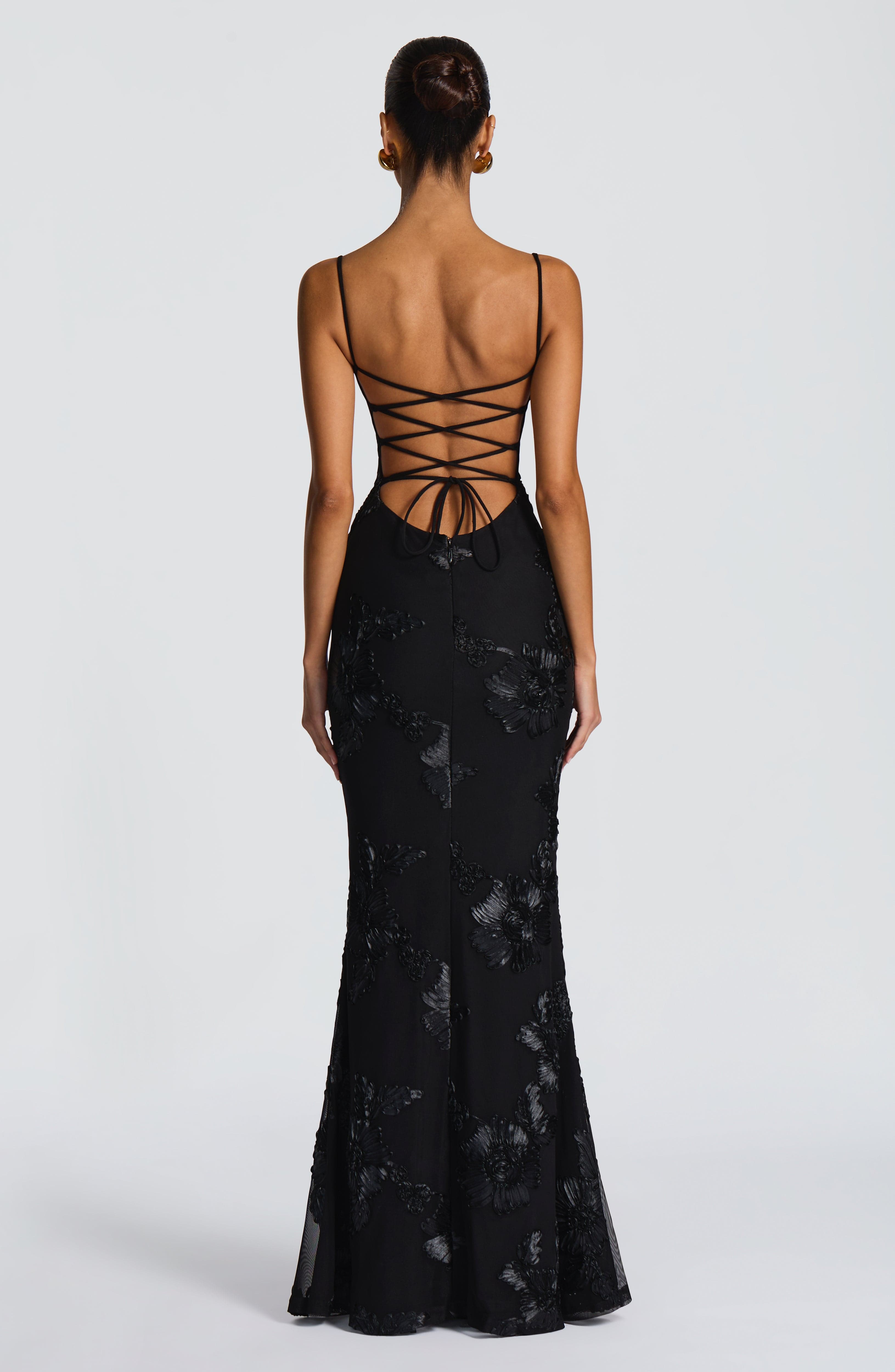 minilena Nefertiti Maxi Dress Black