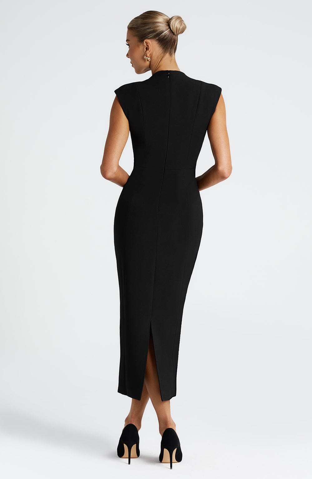 minilena Nellie Midi Dress Black