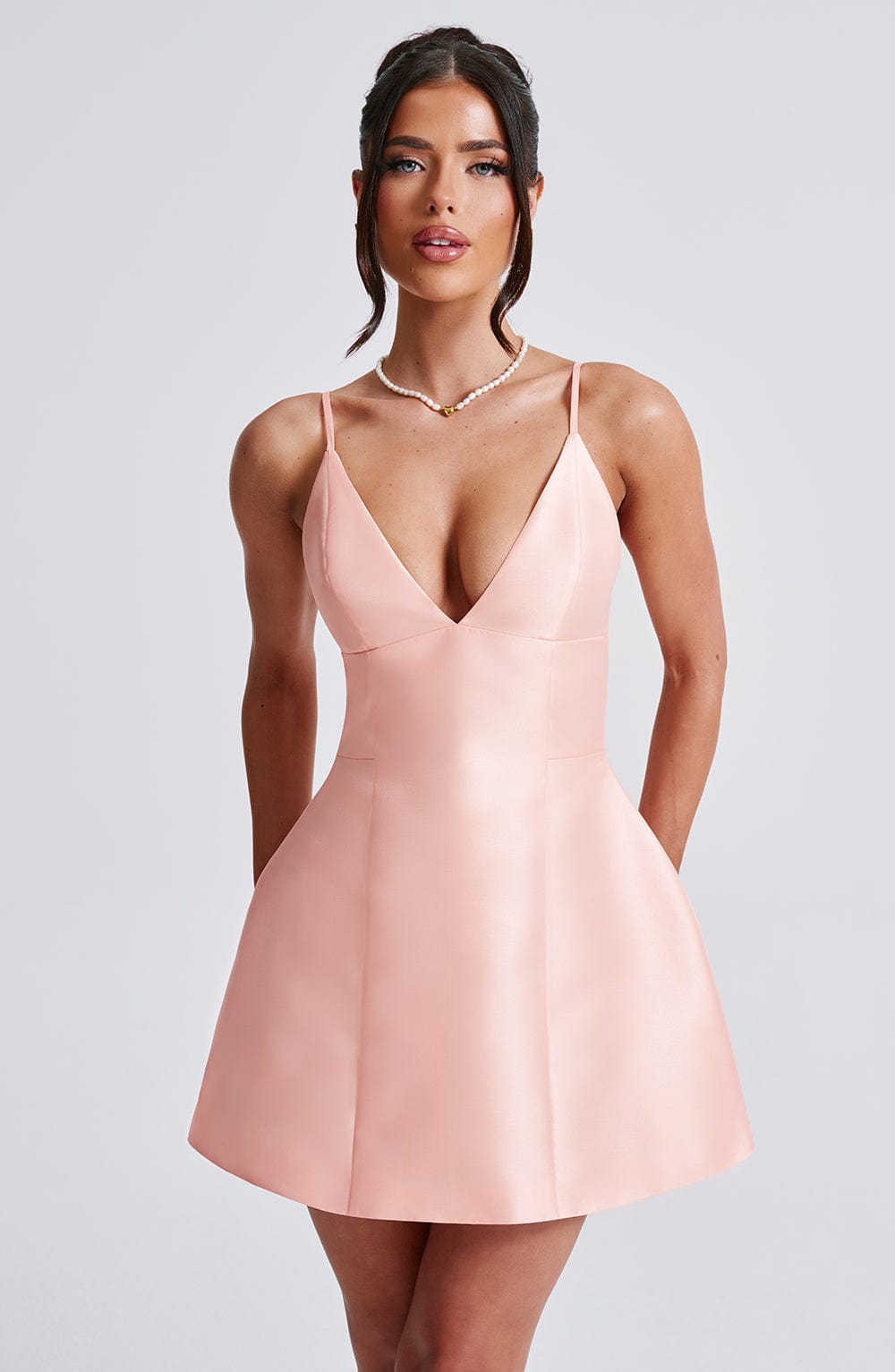 minilena Nicole Mini Dress Peach