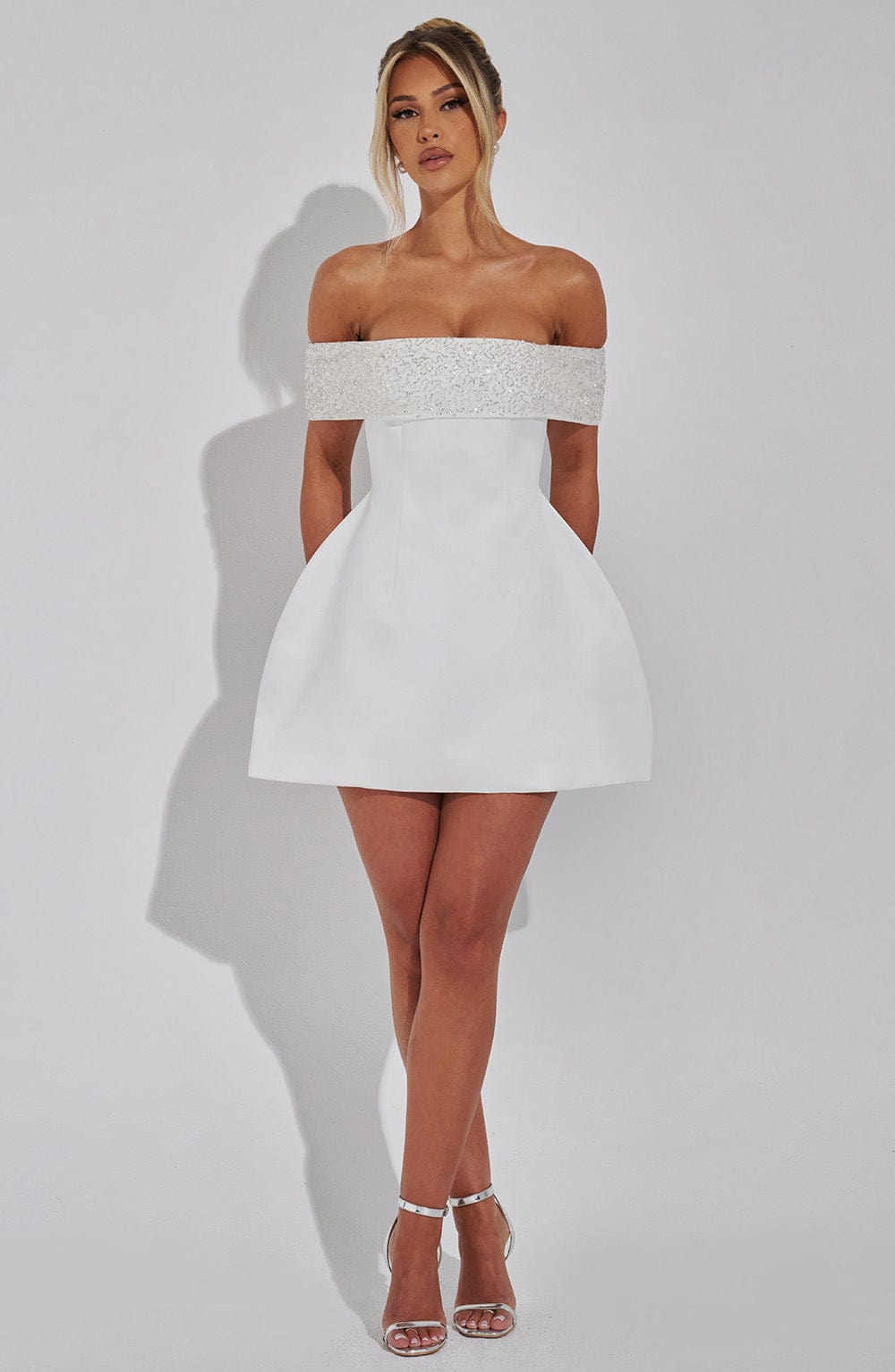 minilena Noelle Mini Dress Ivory