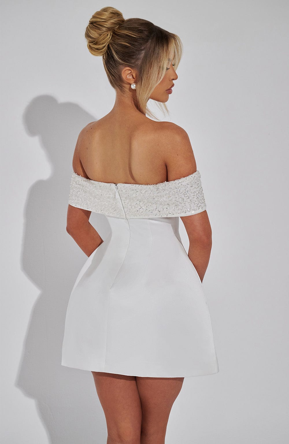 minilena Noelle Mini Dress Ivory