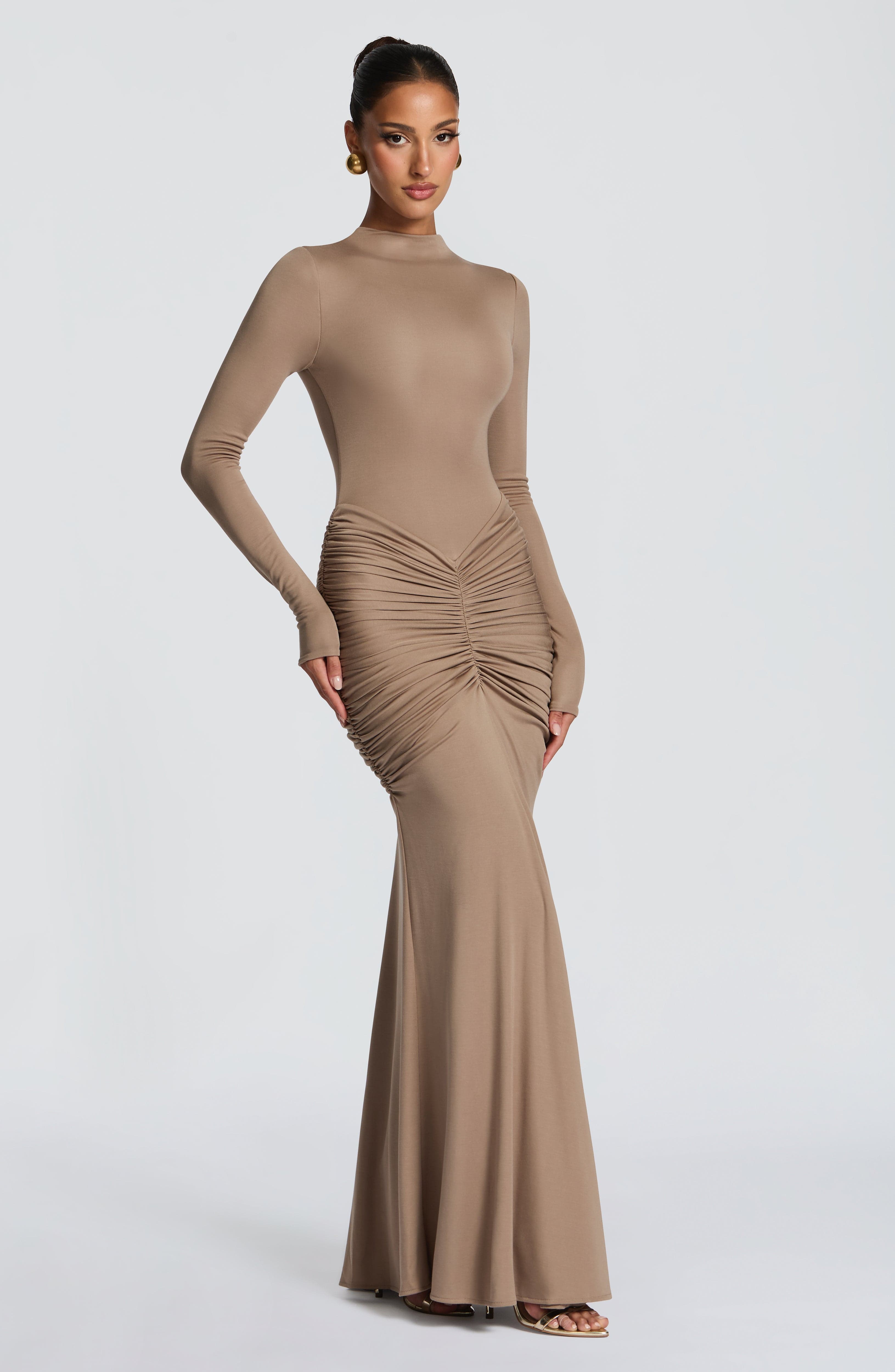 minilena Oriane Maxi Dress Stone