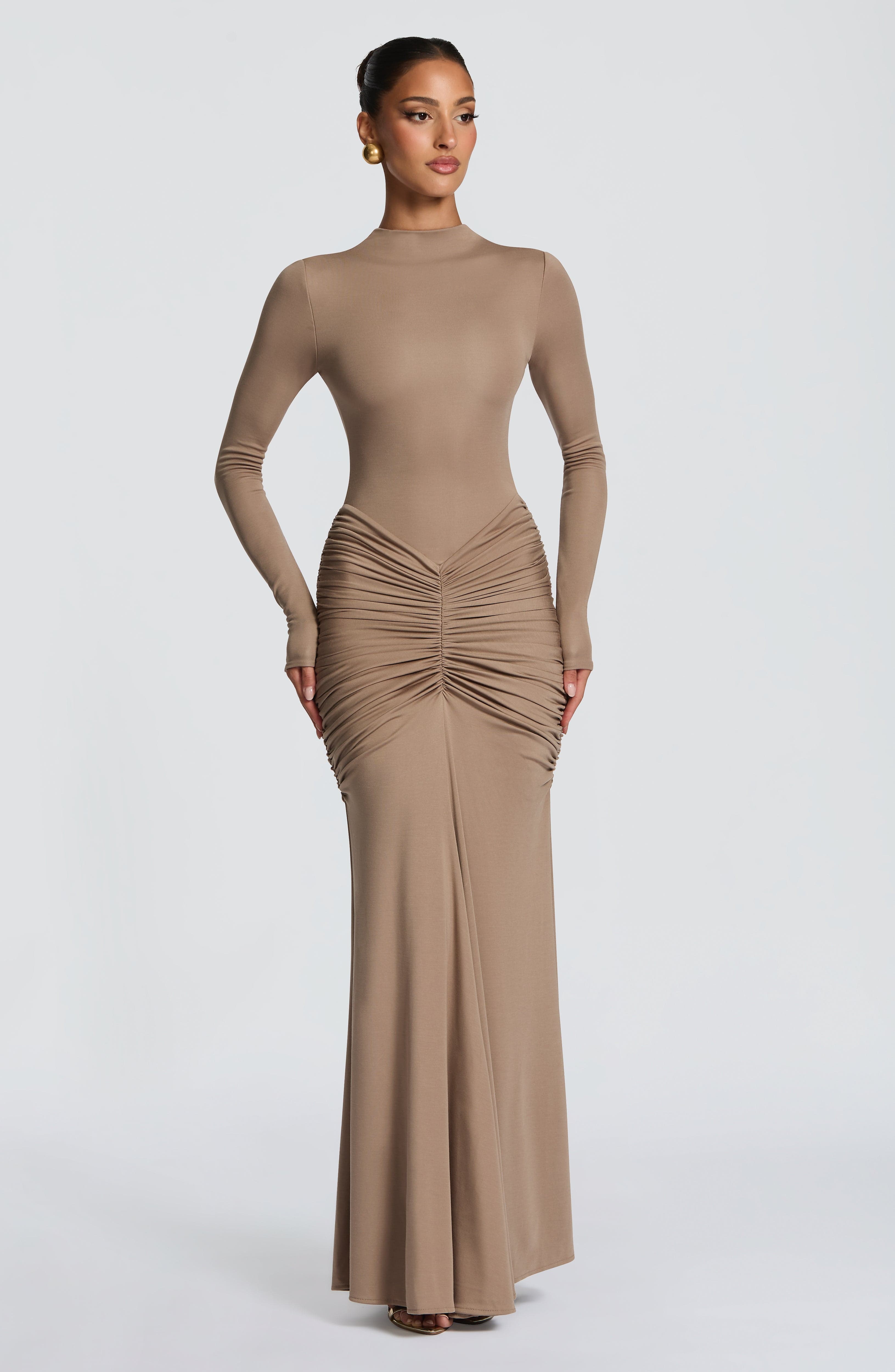 minilena Oriane Maxi Dress Stone