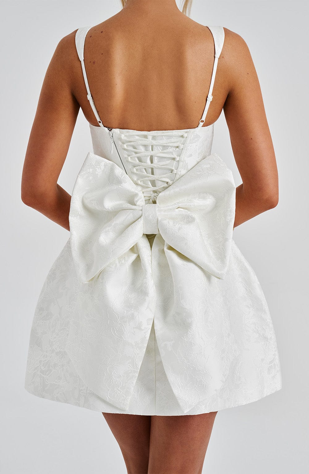 minilena Orla Mini Dress Ivory