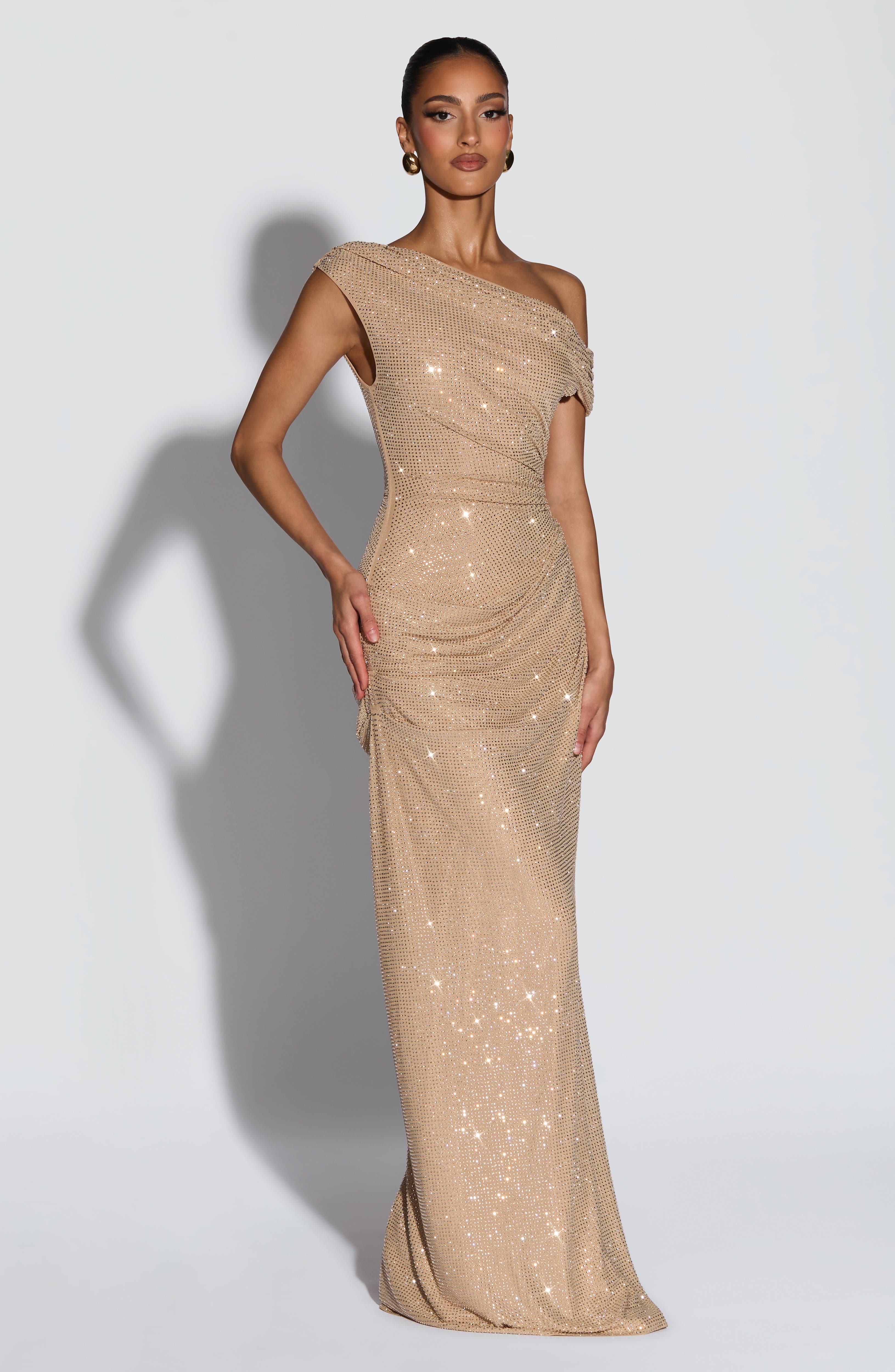 minilena Ottilie Maxi Dress Gold