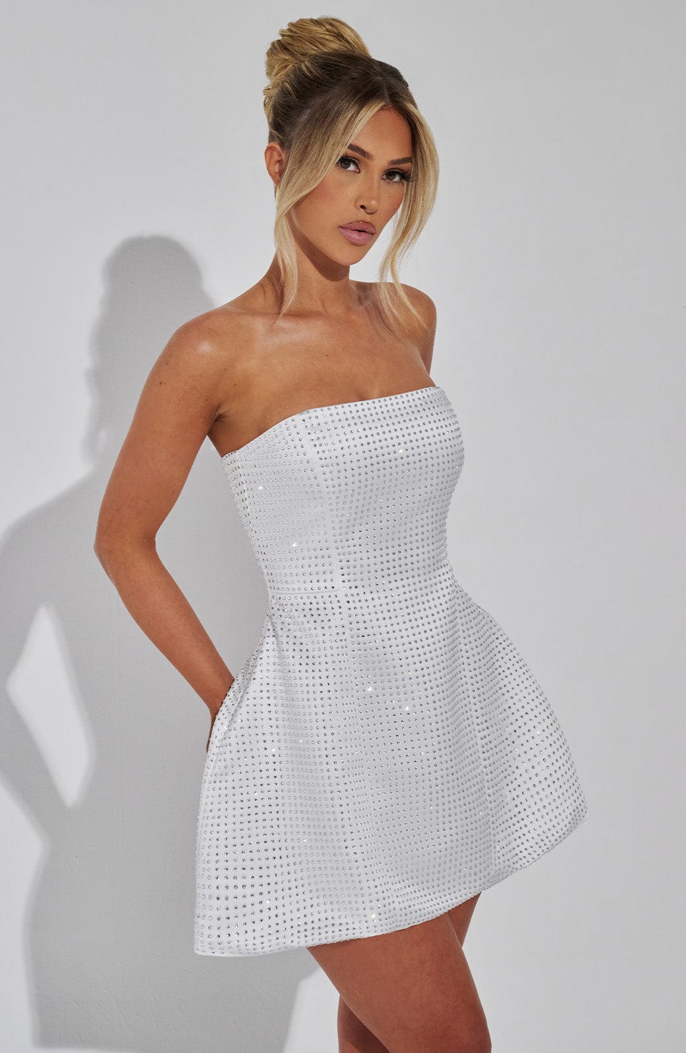 minilena Paloma Mini Dress Ivory