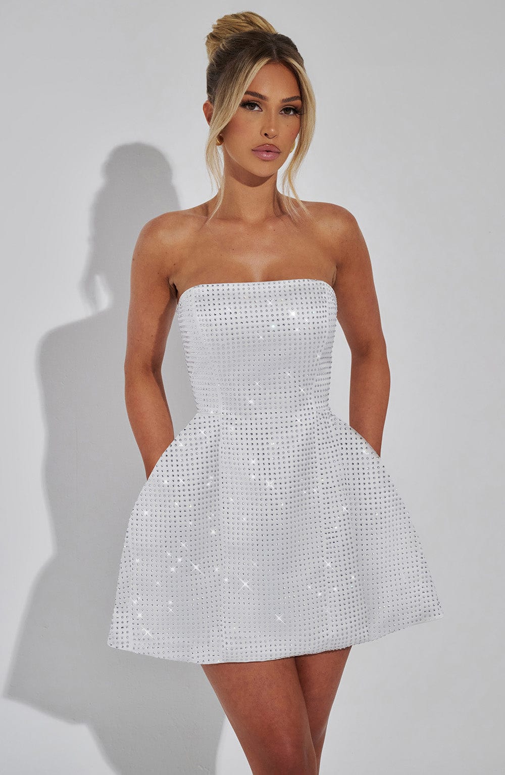 minilena Paloma Mini Dress Ivory