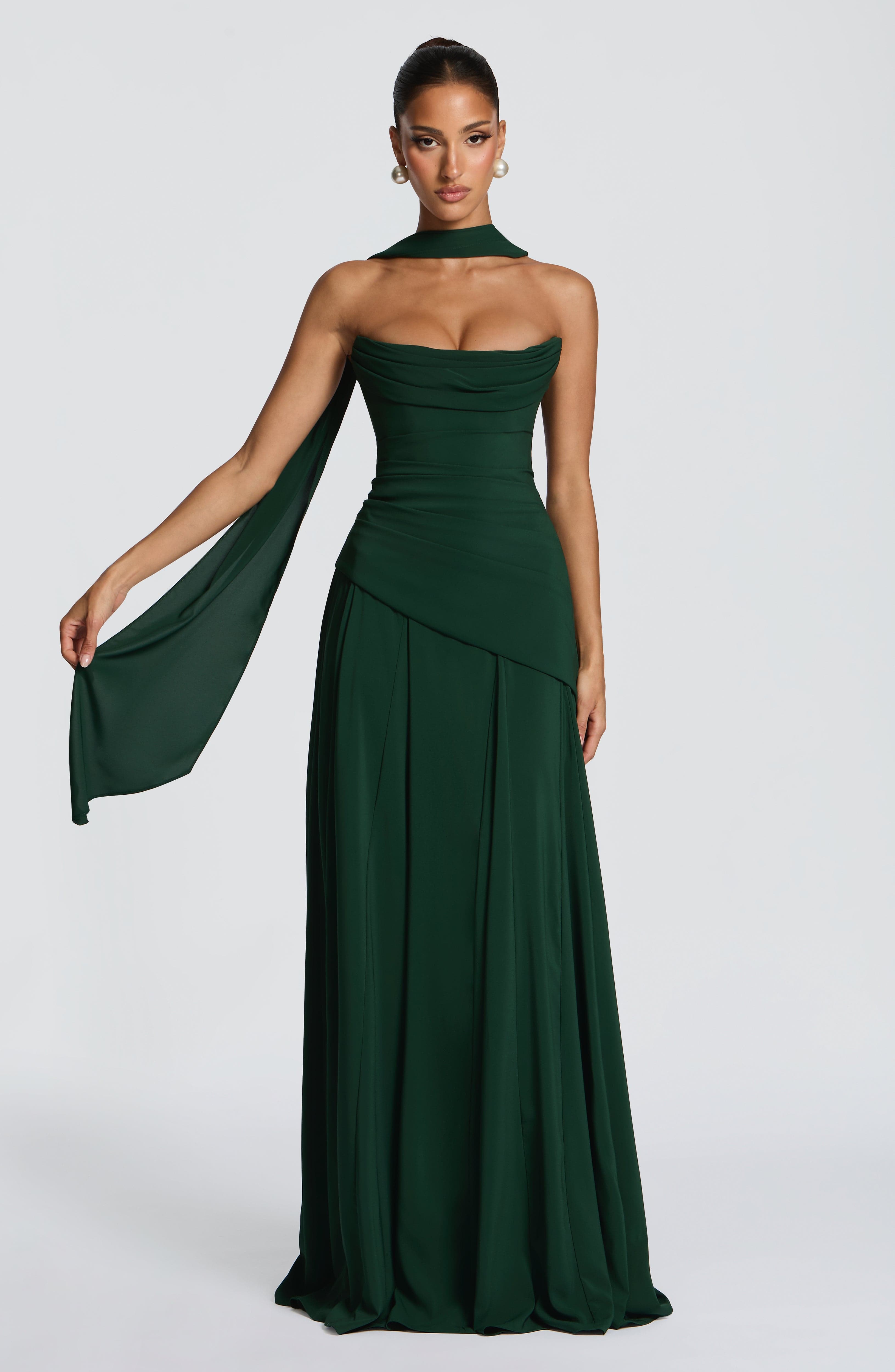 minilena Patricia Maxi Dress Emerald