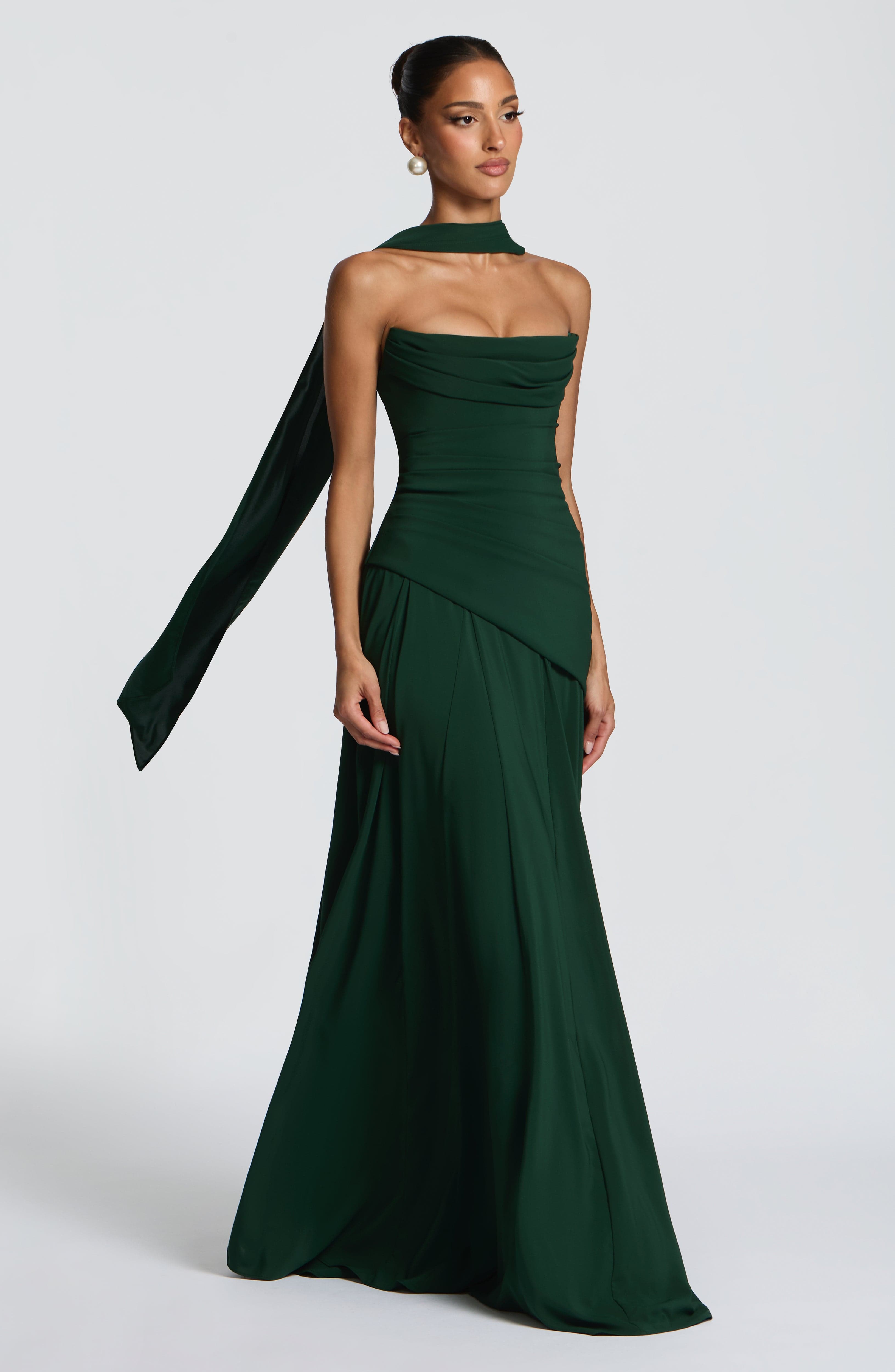 minilena Patricia Maxi Dress Emerald