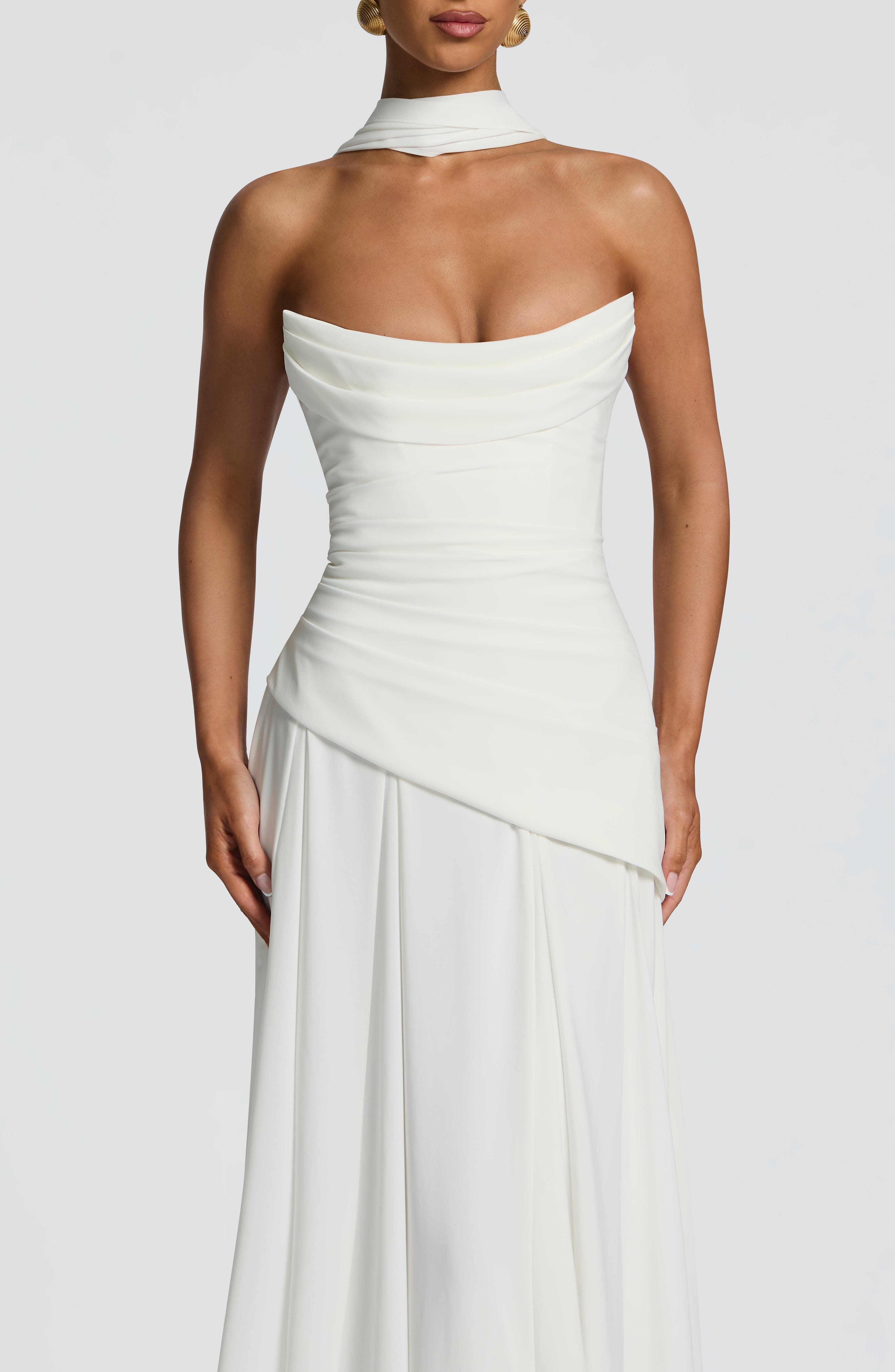 minilena Patricia Maxi Dress Ivory