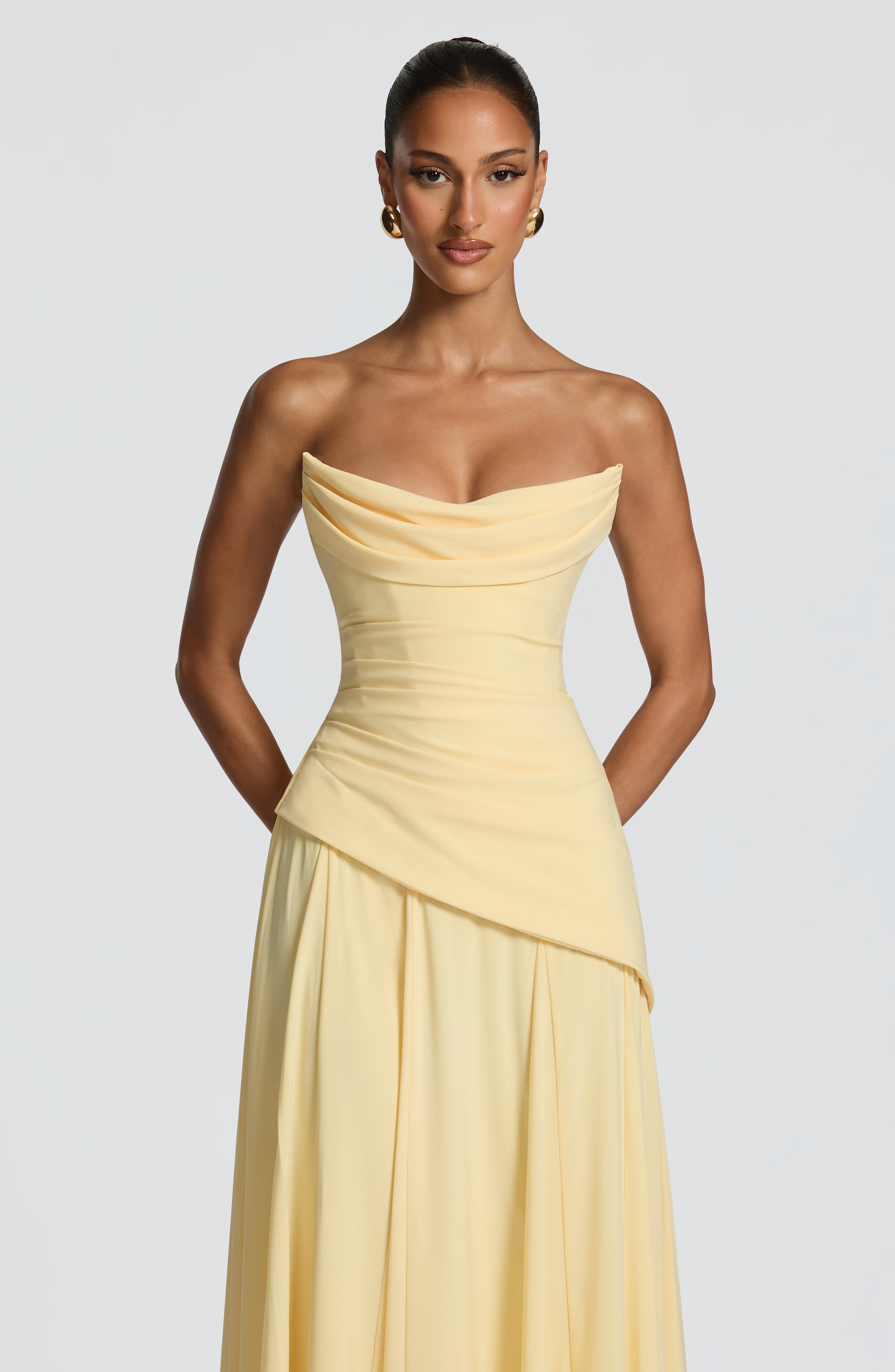 minilena Patricia Maxi Dress Lemon