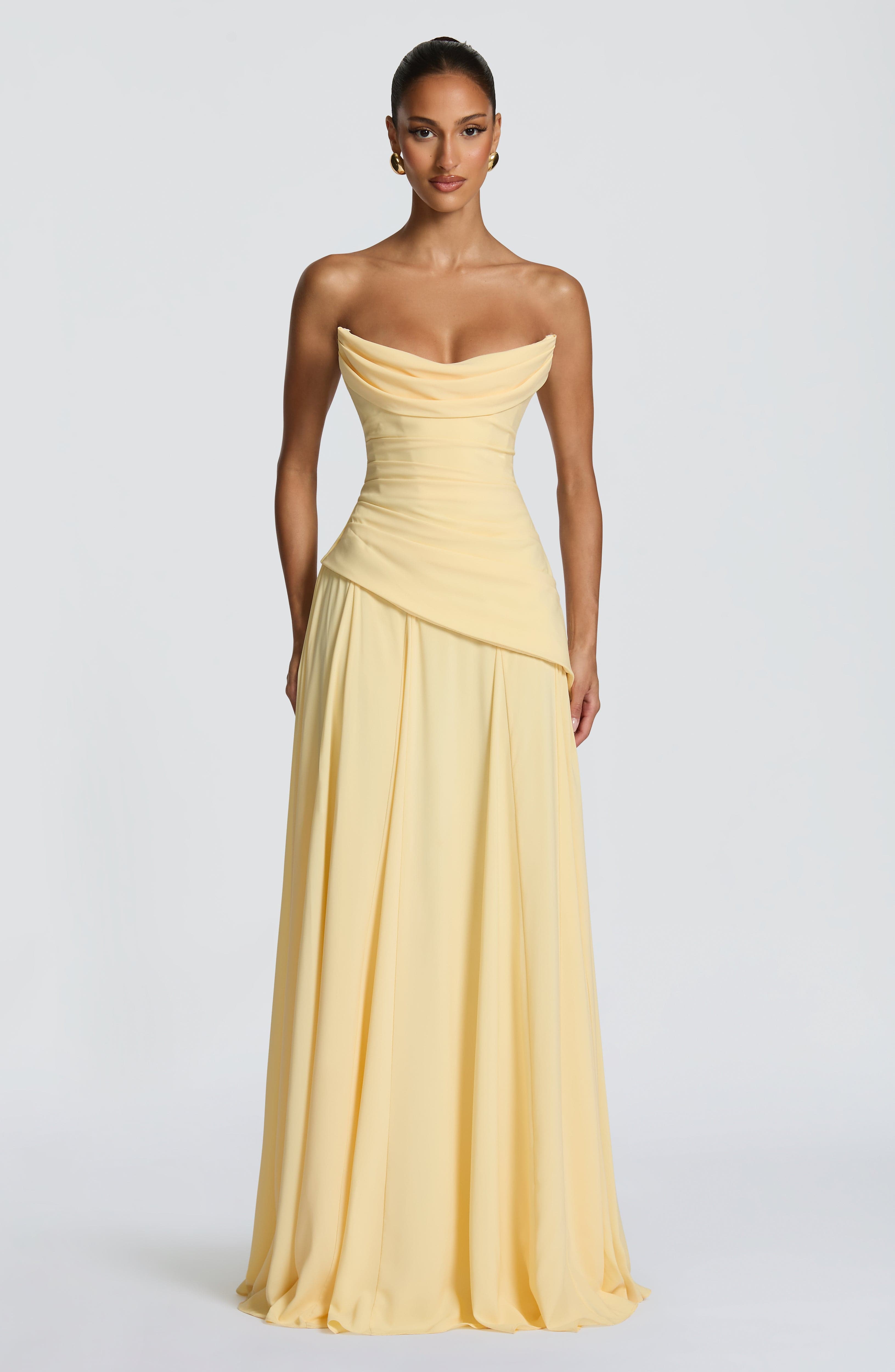 minilena Patricia Maxi Dress Lemon