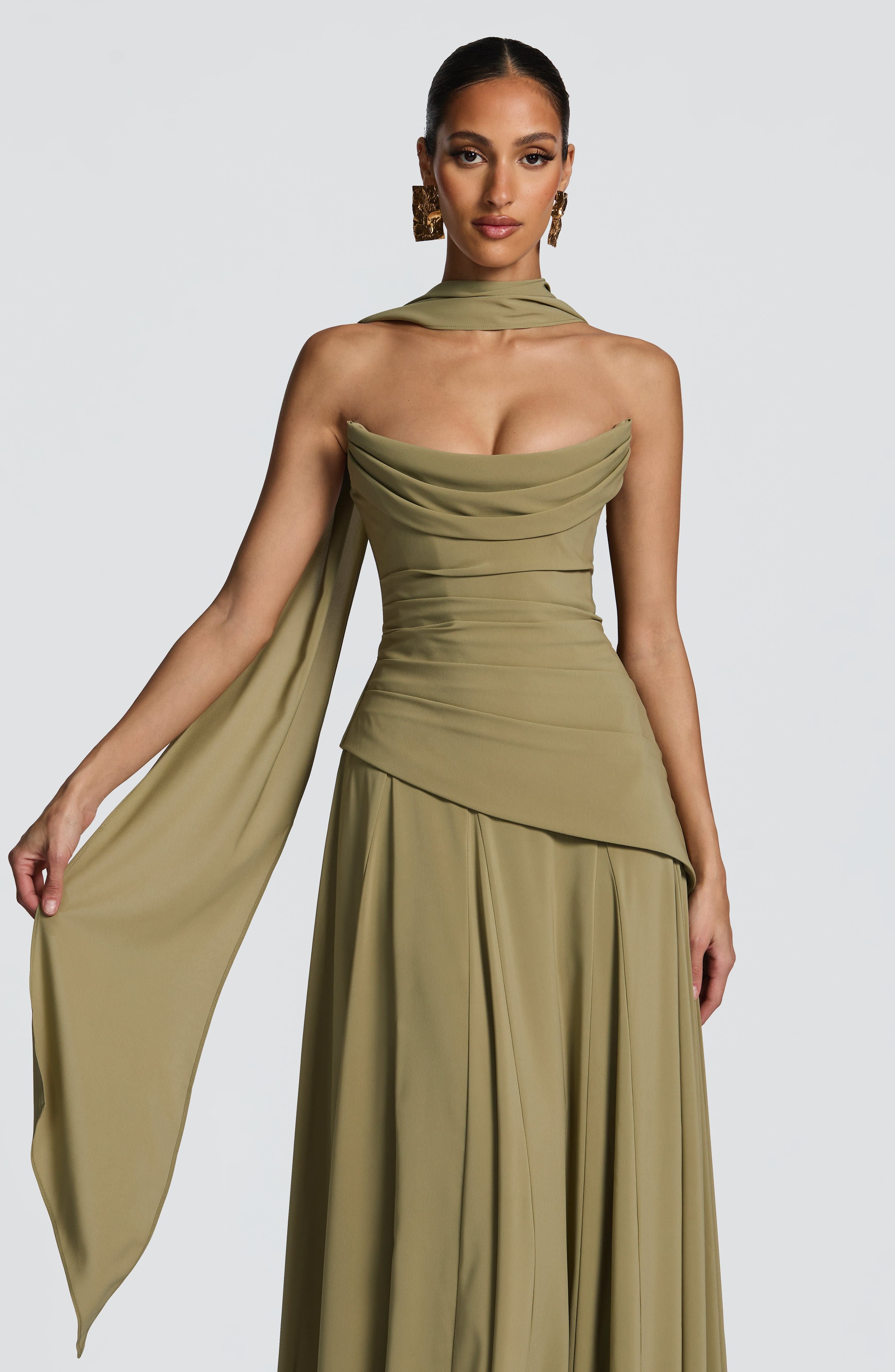 minilena Patricia Maxi Dress Sage