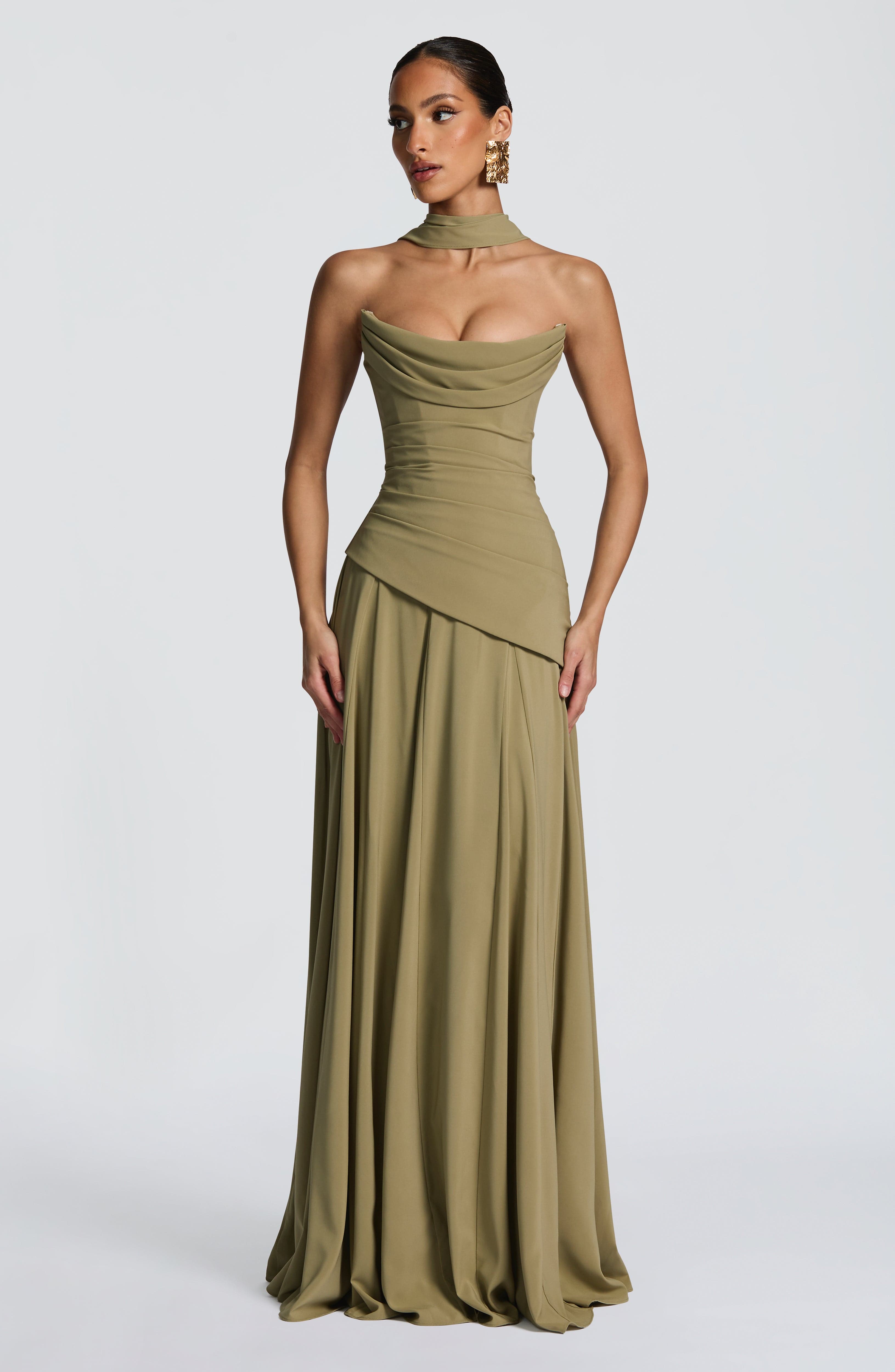 minilena Patricia Maxi Dress Sage