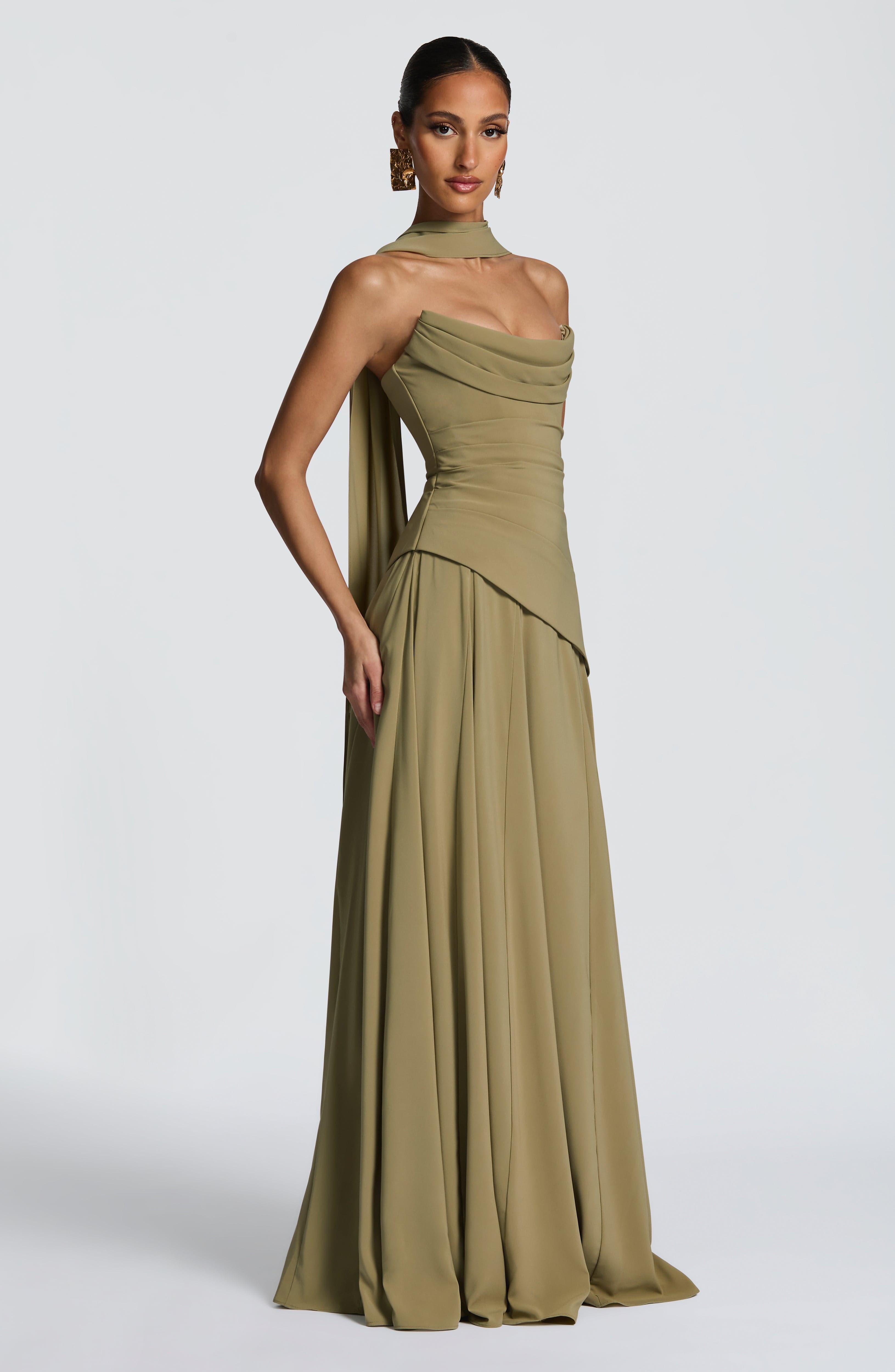 minilena Patricia Maxi Dress Sage