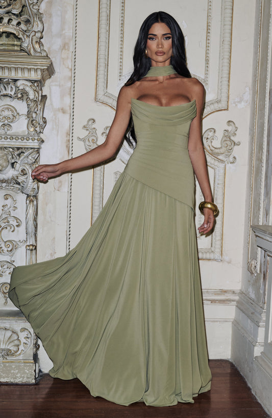 minilena Patricia Maxi Dress Sage