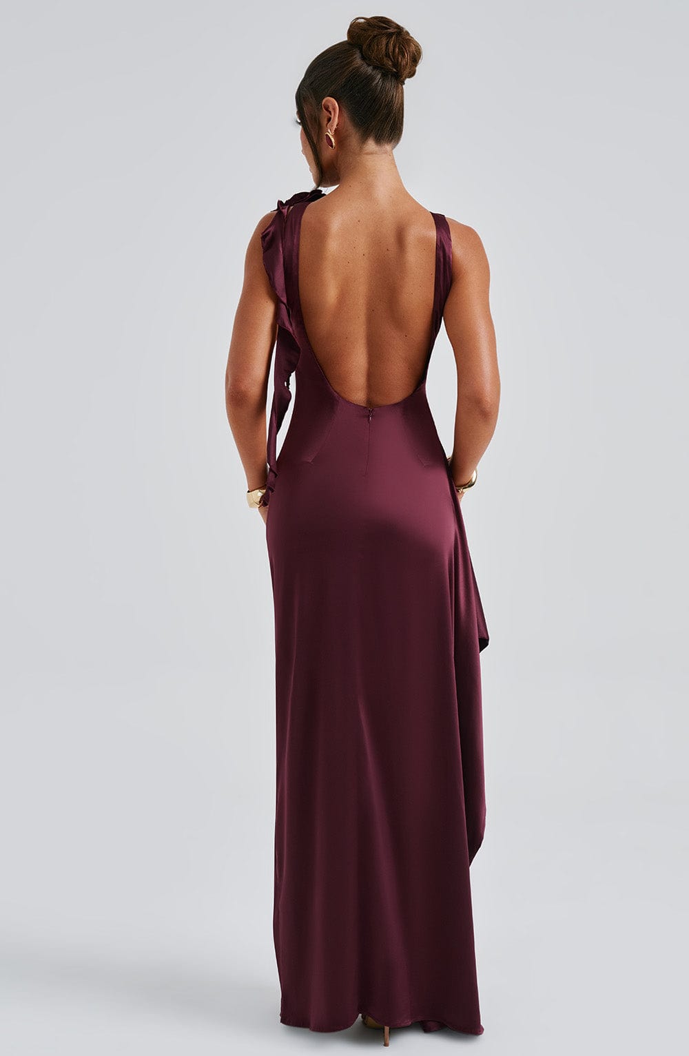minilena Peggy Maxi Dress Cherry Lacquer
