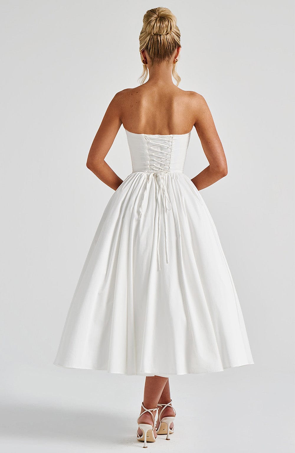 minilena Prim Midi Dress Ivory