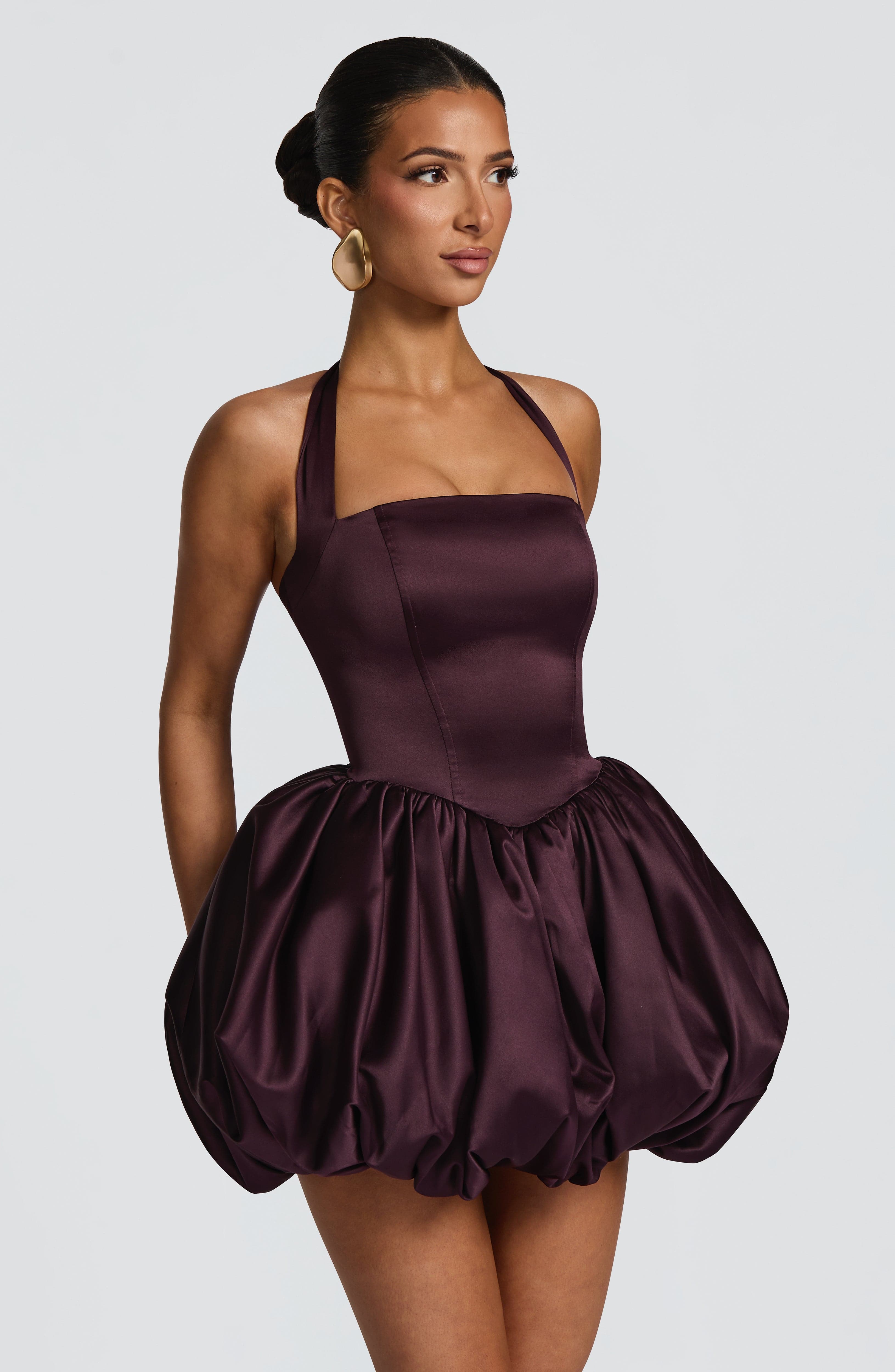minilena Prudence Mini Dress Plum