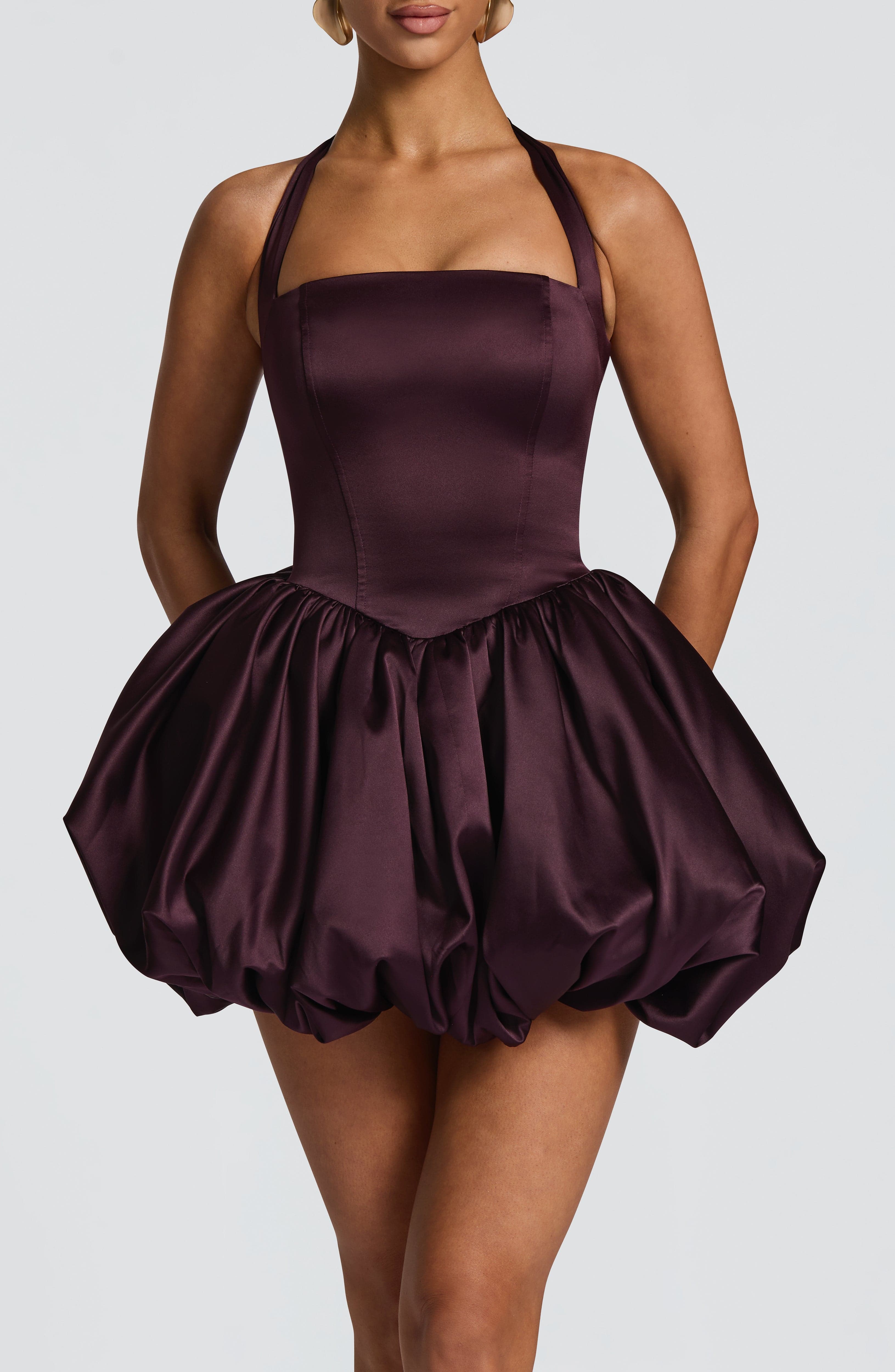 minilena Prudence Mini Dress Plum