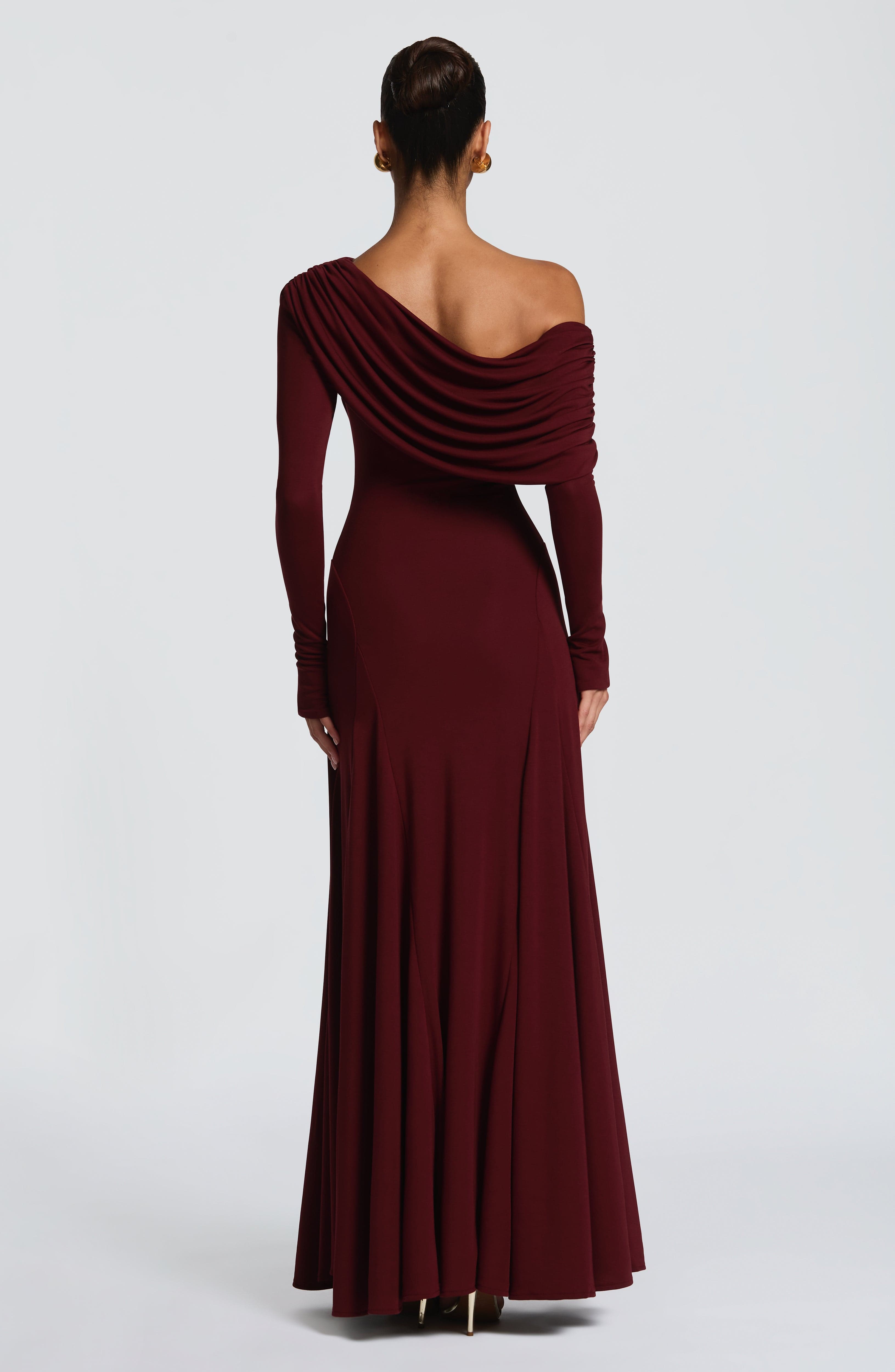 minilena Rafaela Maxi Dress Cherry Lacquer