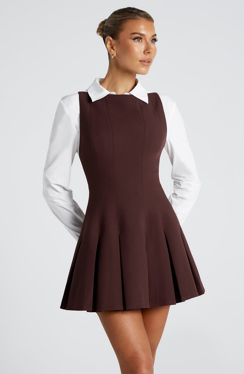 minilena Rory Mini Dress Plum Brown