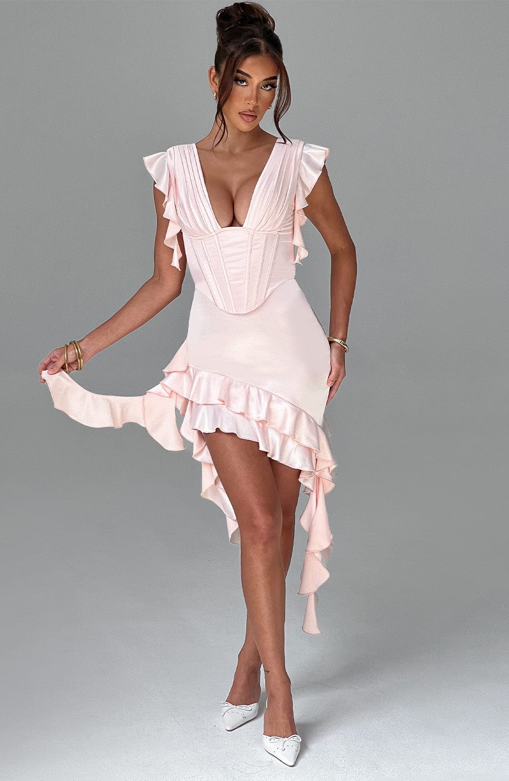 minilena Rosalie Mini Dress Blush