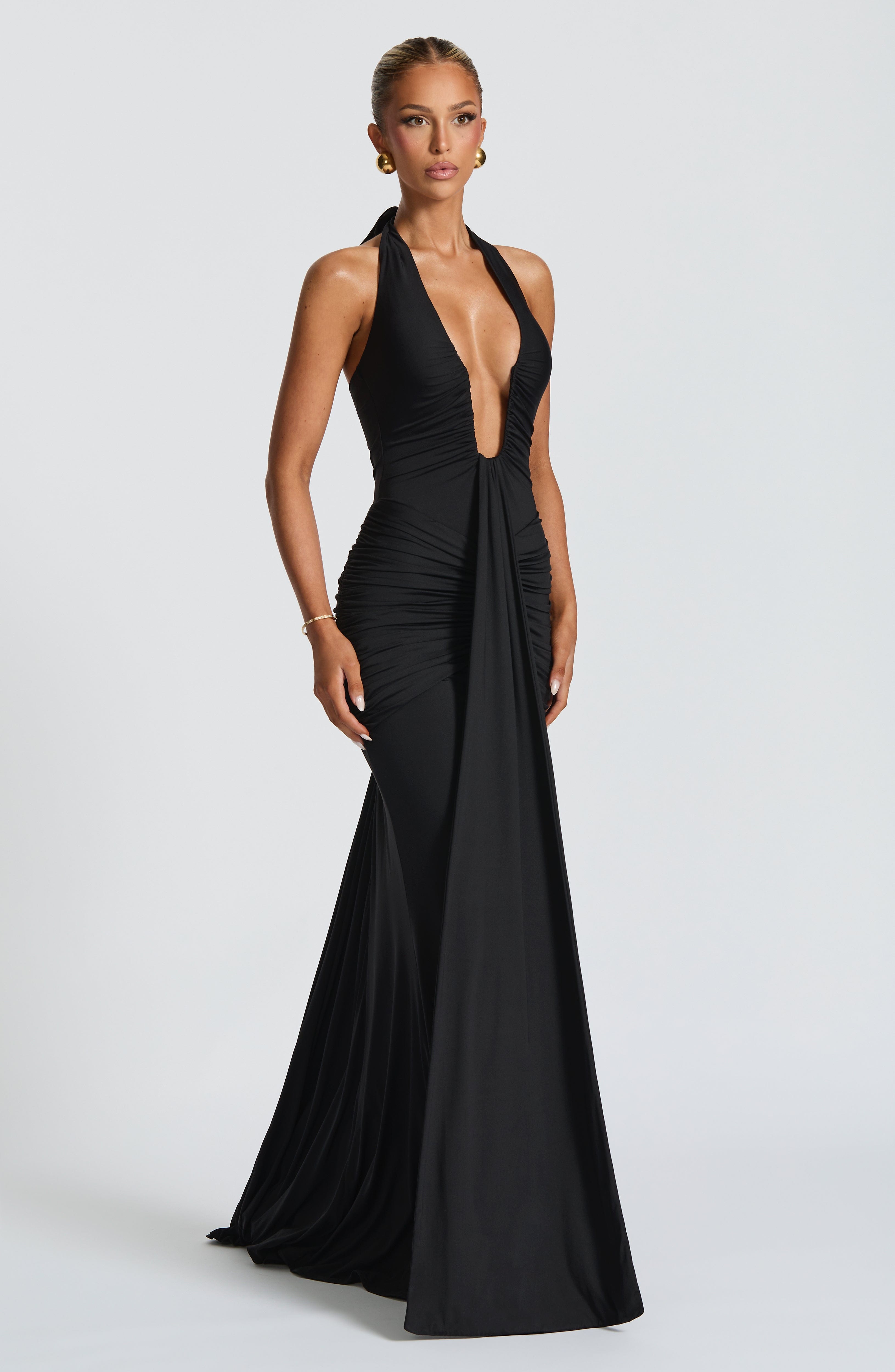 minilena Rosetta Maxi Dress Black