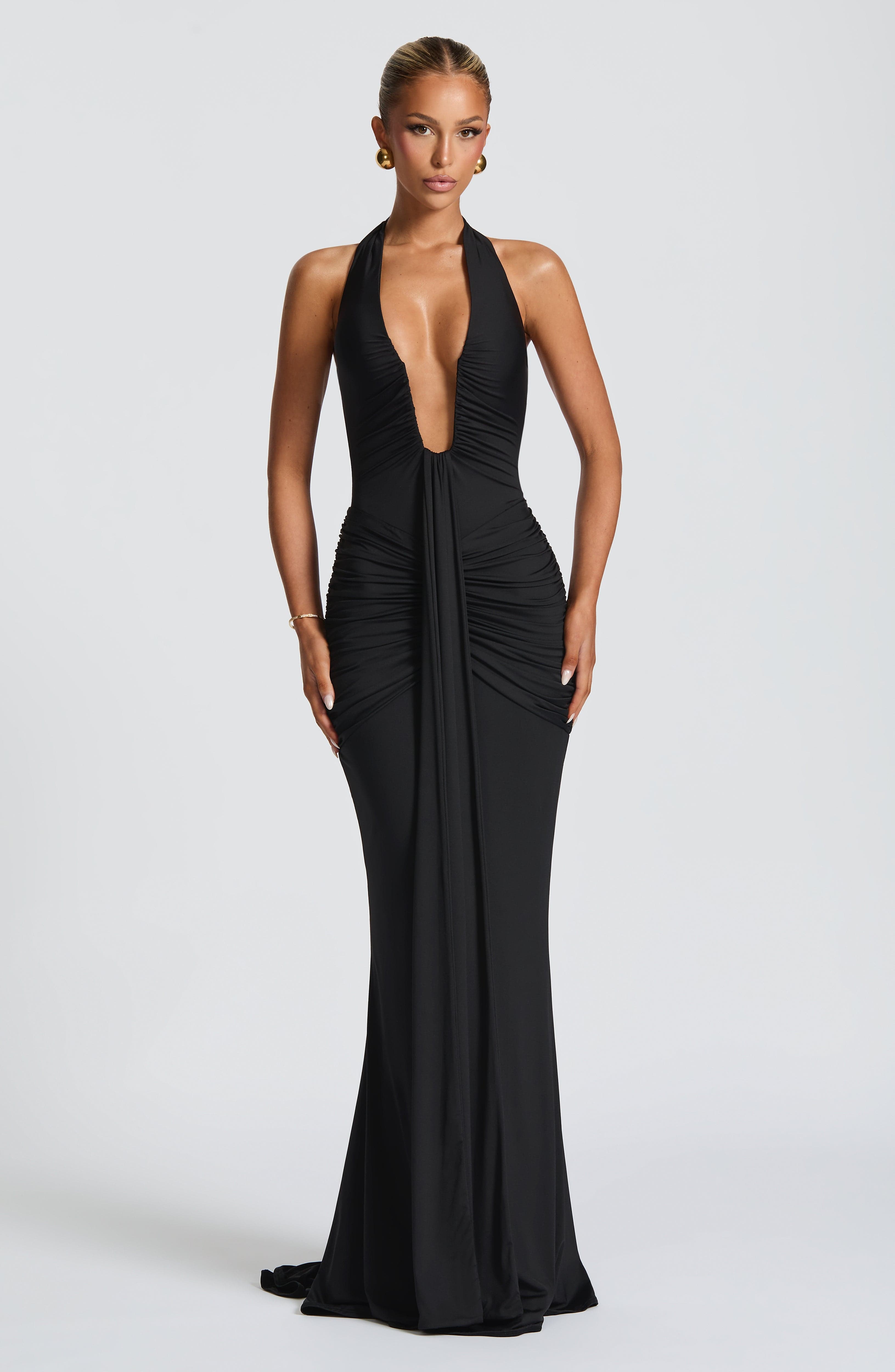 minilena Rosetta Maxi Dress Black
