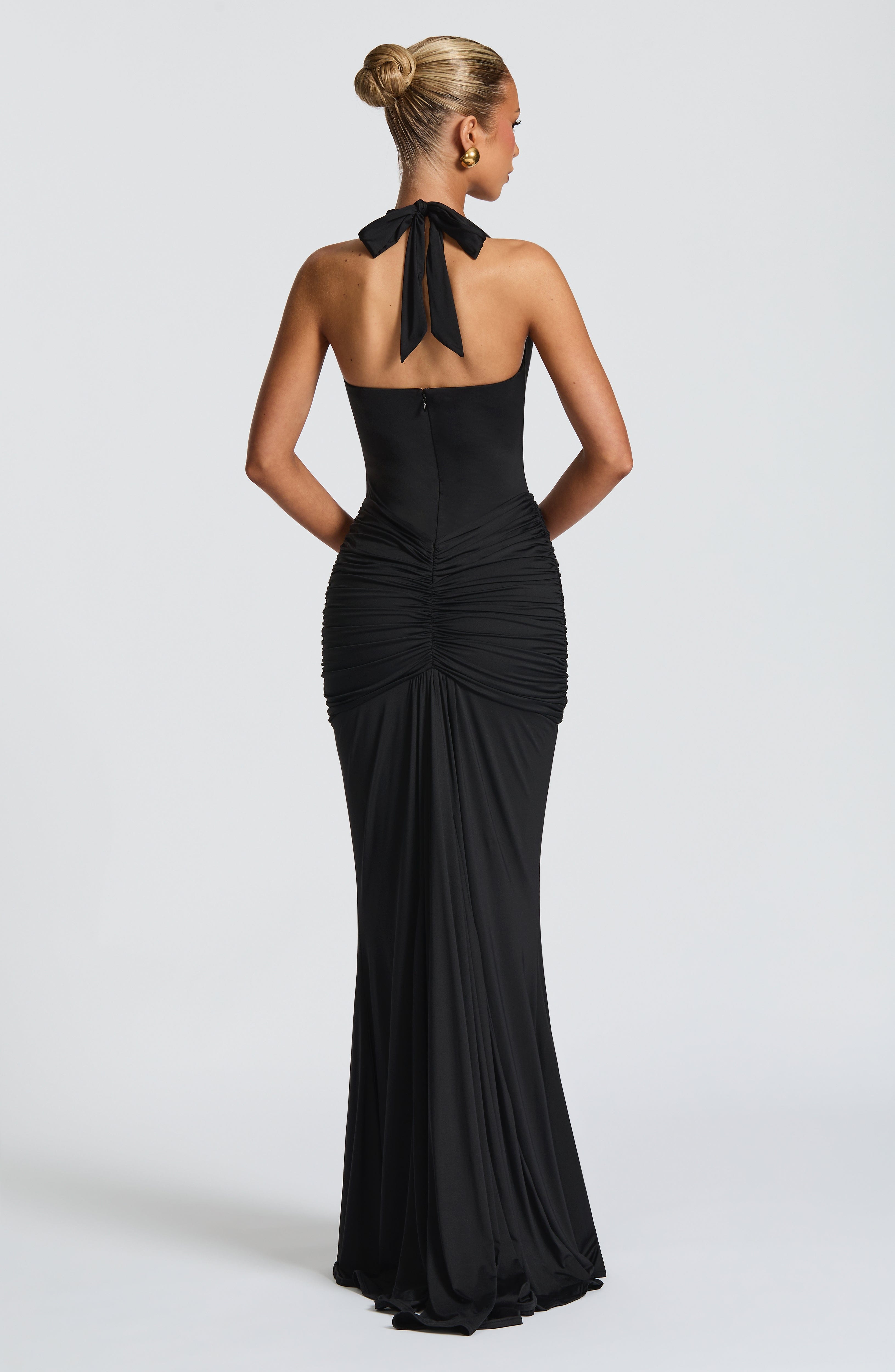 minilena Rosetta Maxi Dress Black