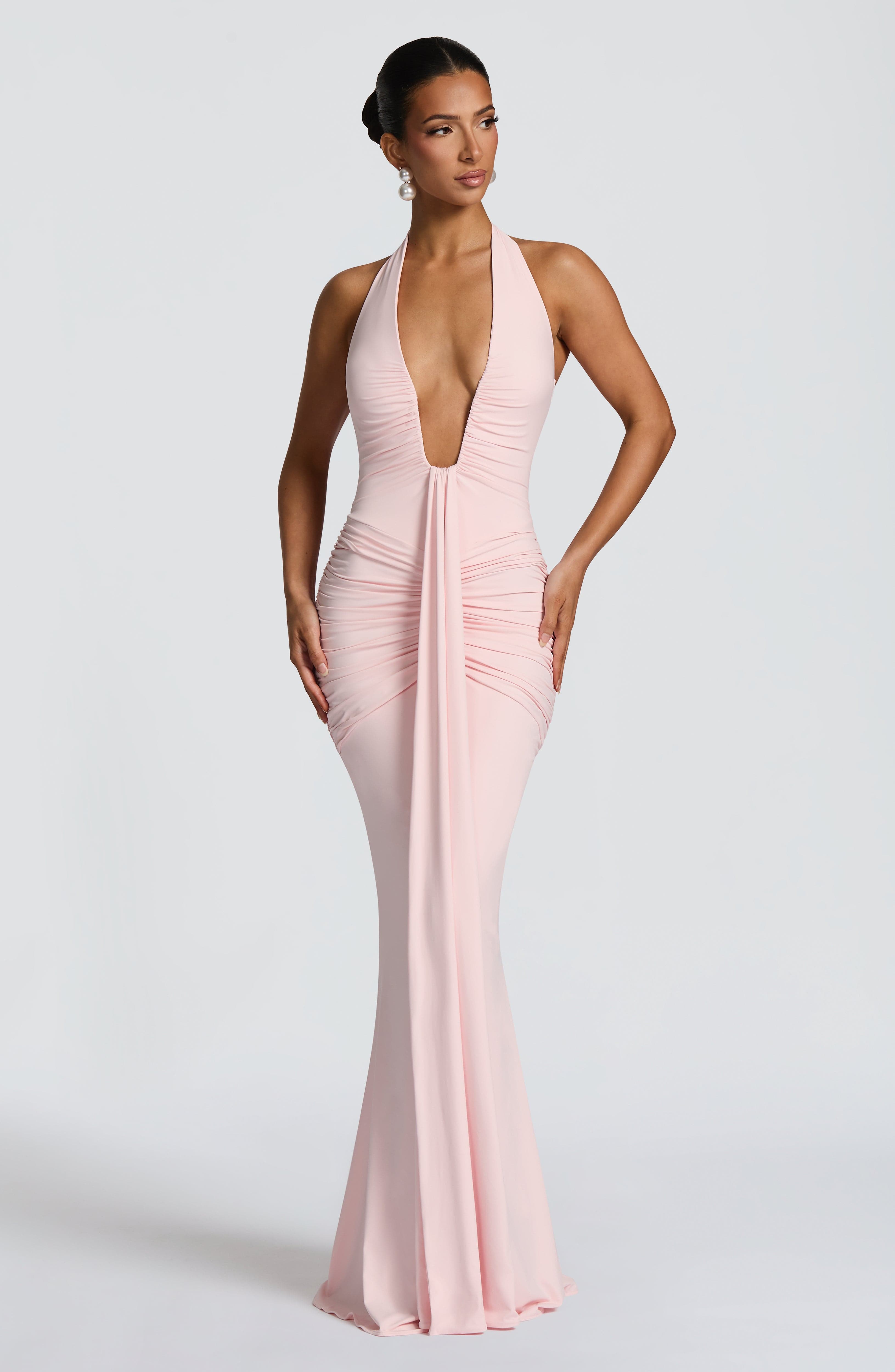 minilena Rosetta Maxi Dress Blush