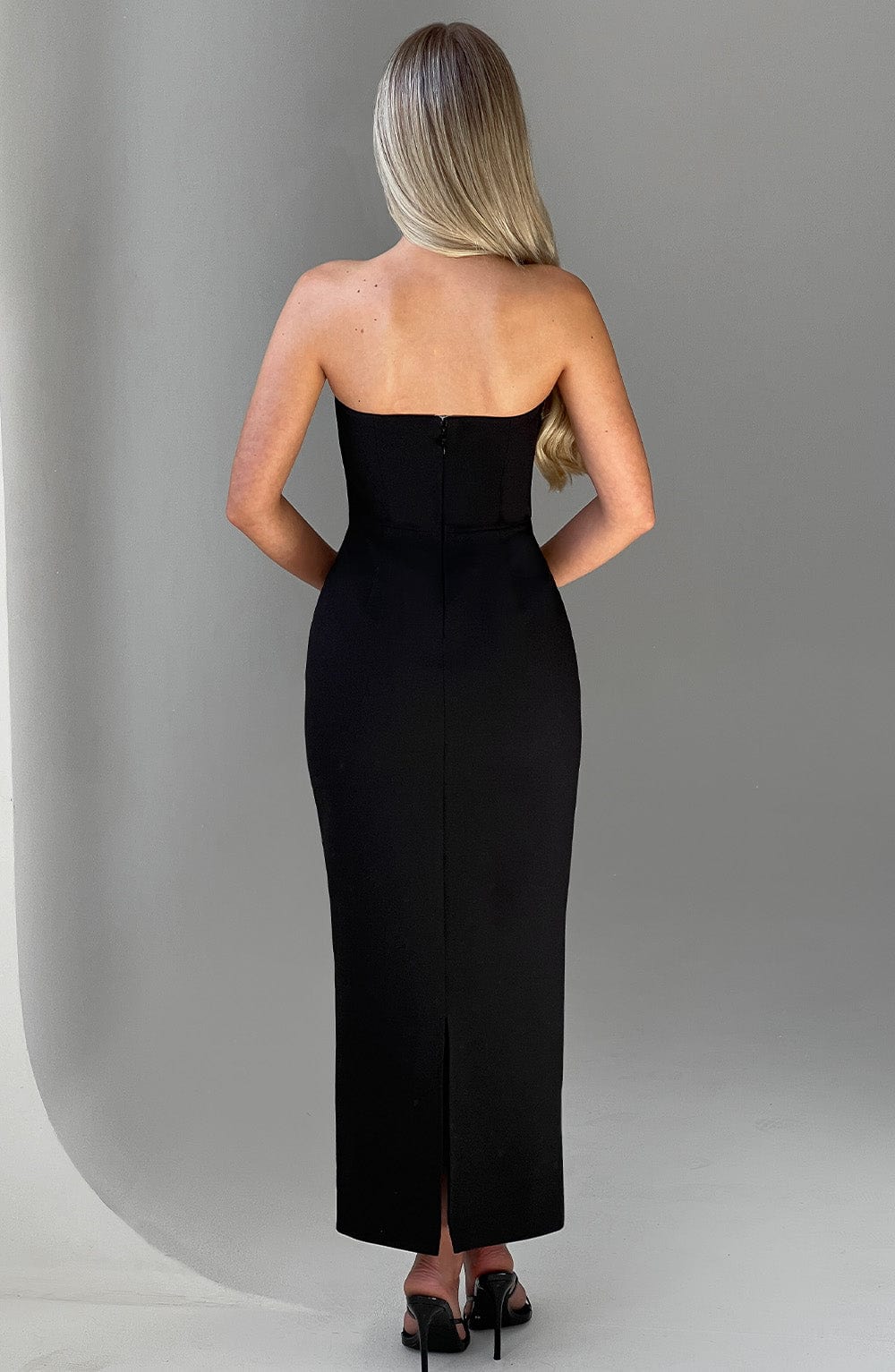 minilena Roxanne Midaxi Dress Black