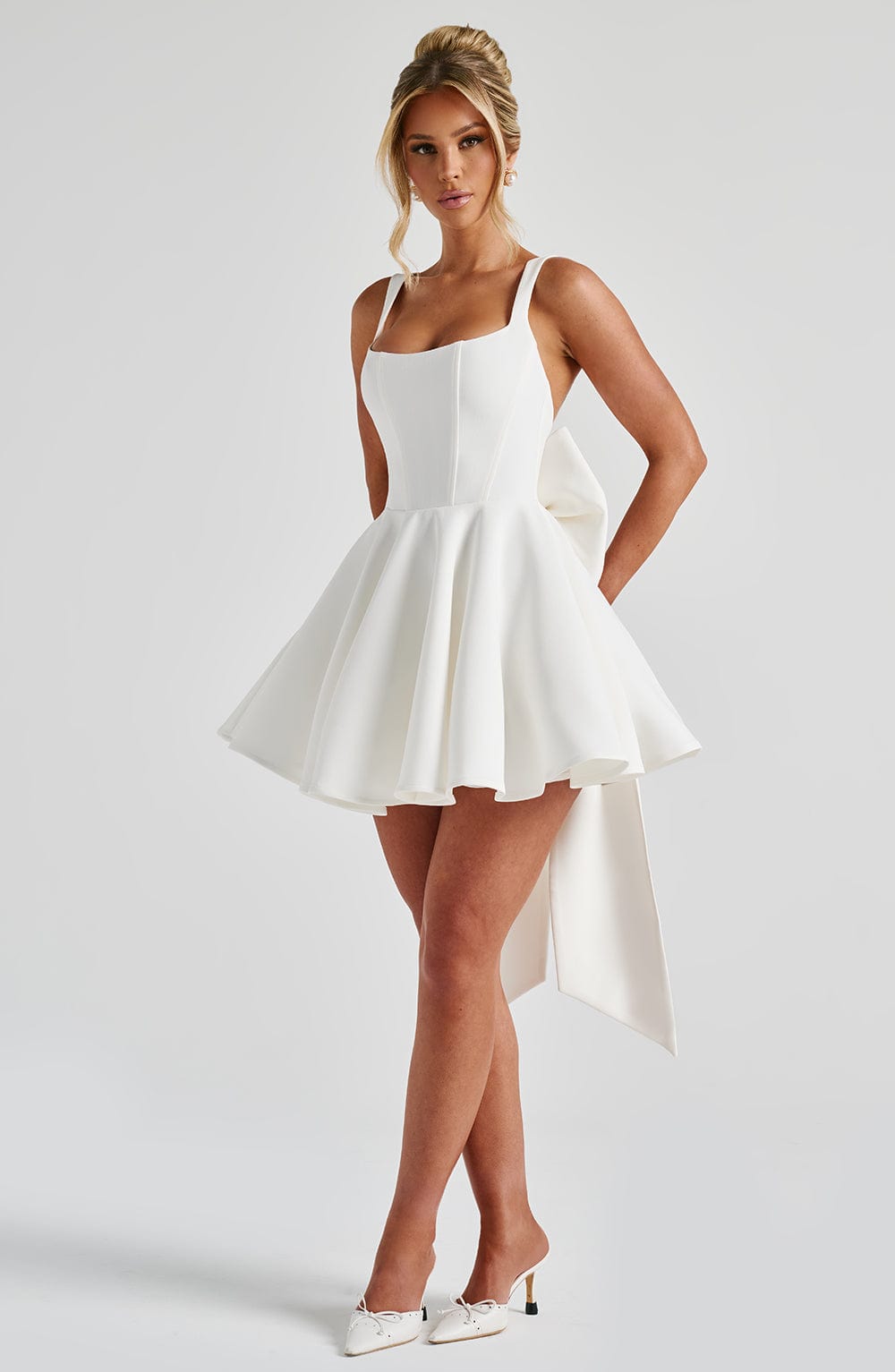 minilena Rue Mini Dress Ivory