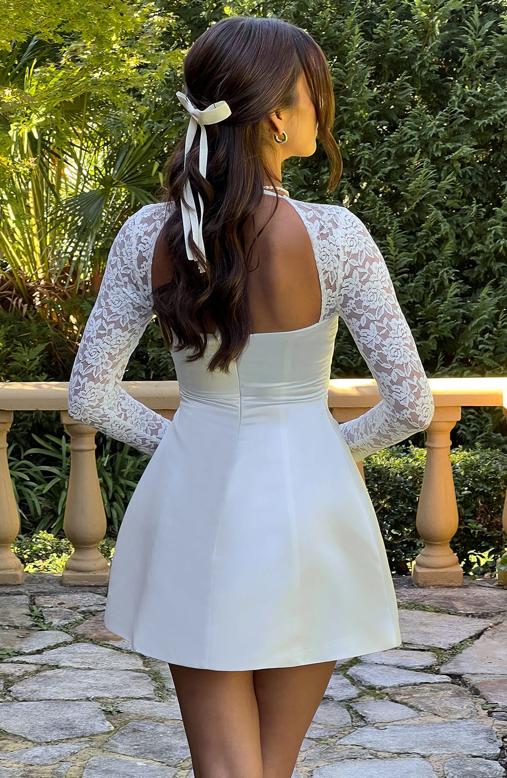 minilena Sadie Mini Dress Ivory