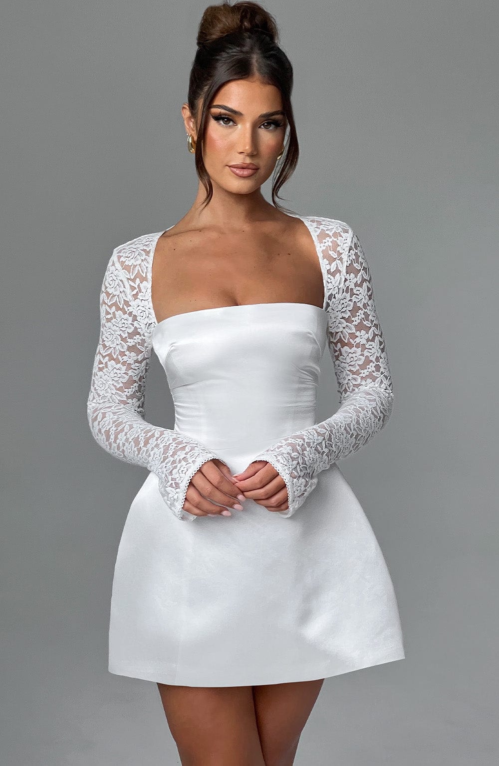 minilena Sadie Mini Dress Ivory