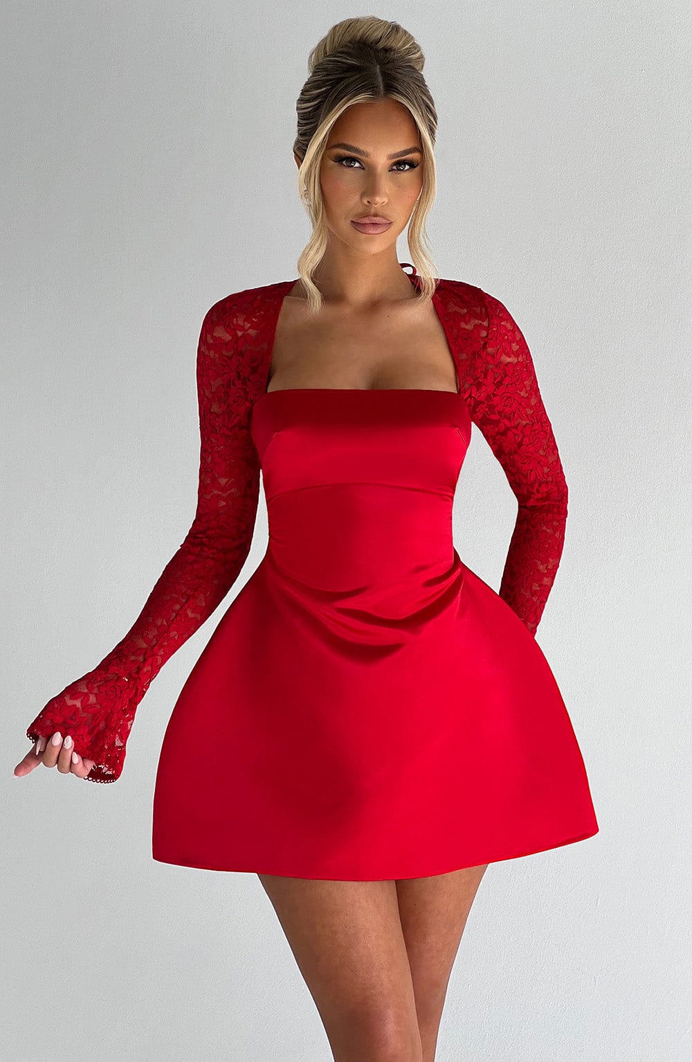 minilena Sadie Mini Dress Red