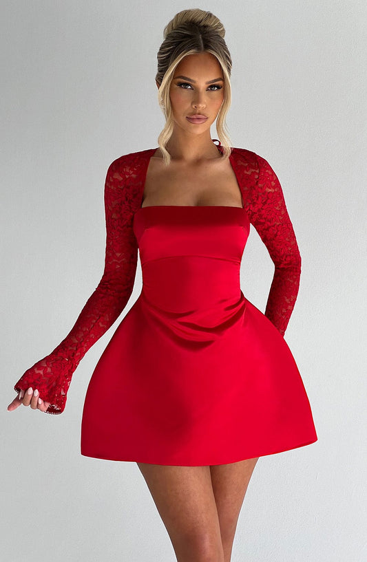 minilena Sadie Mini Dress Red