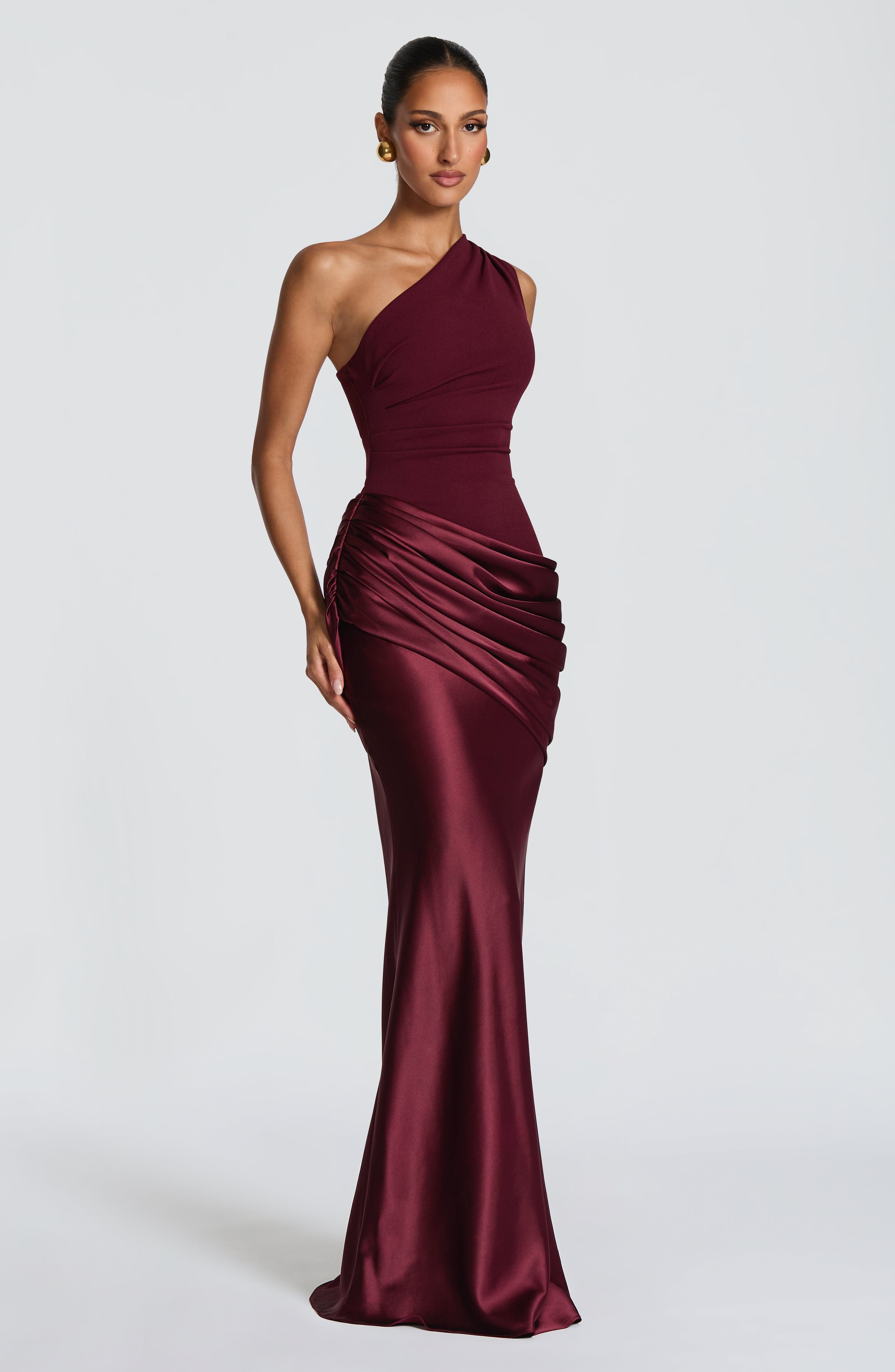 minilena Sadona Maxi Dress Cherry Lacquer