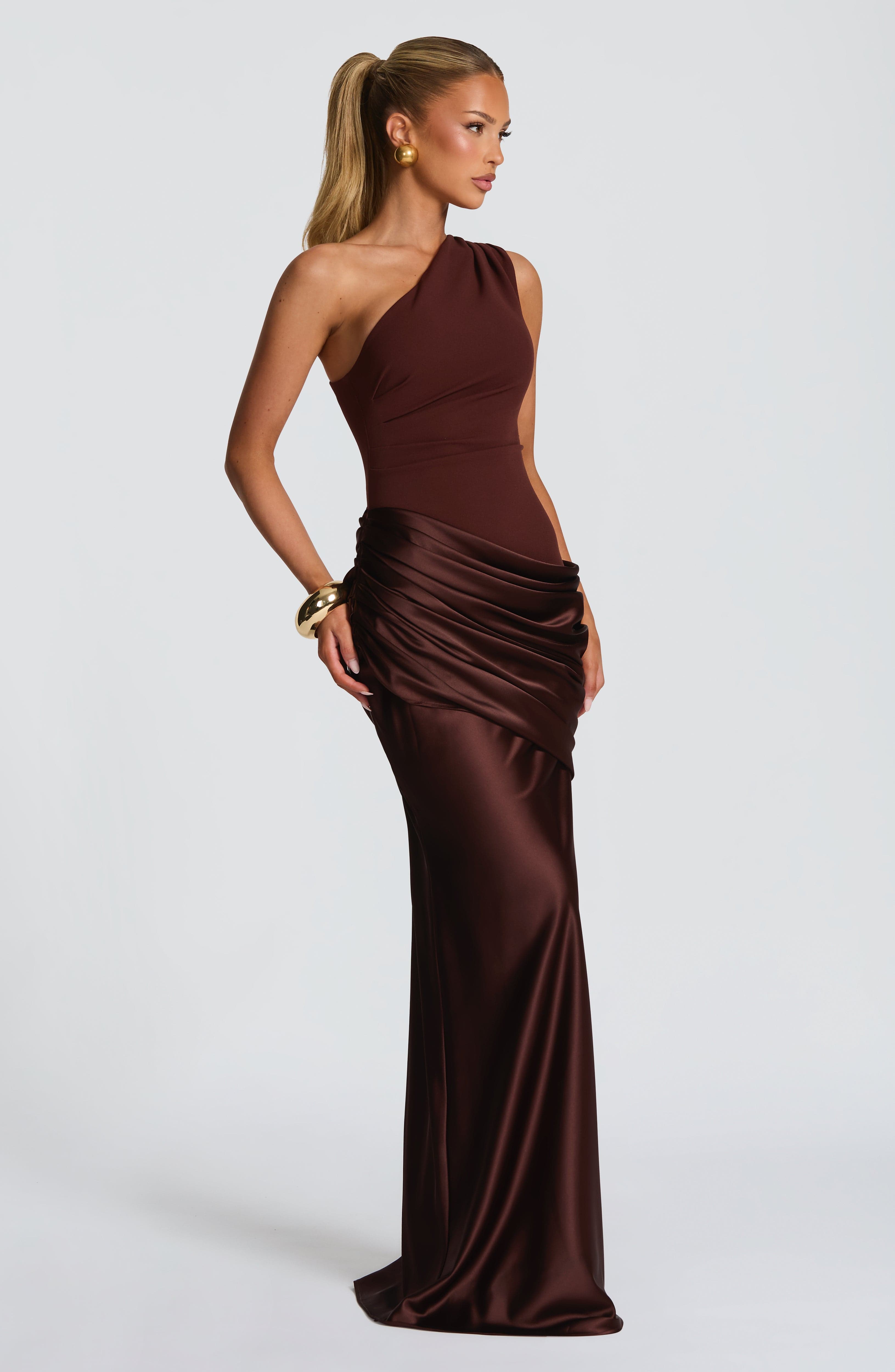 minilena Sadona Maxi Dress Plum Brown