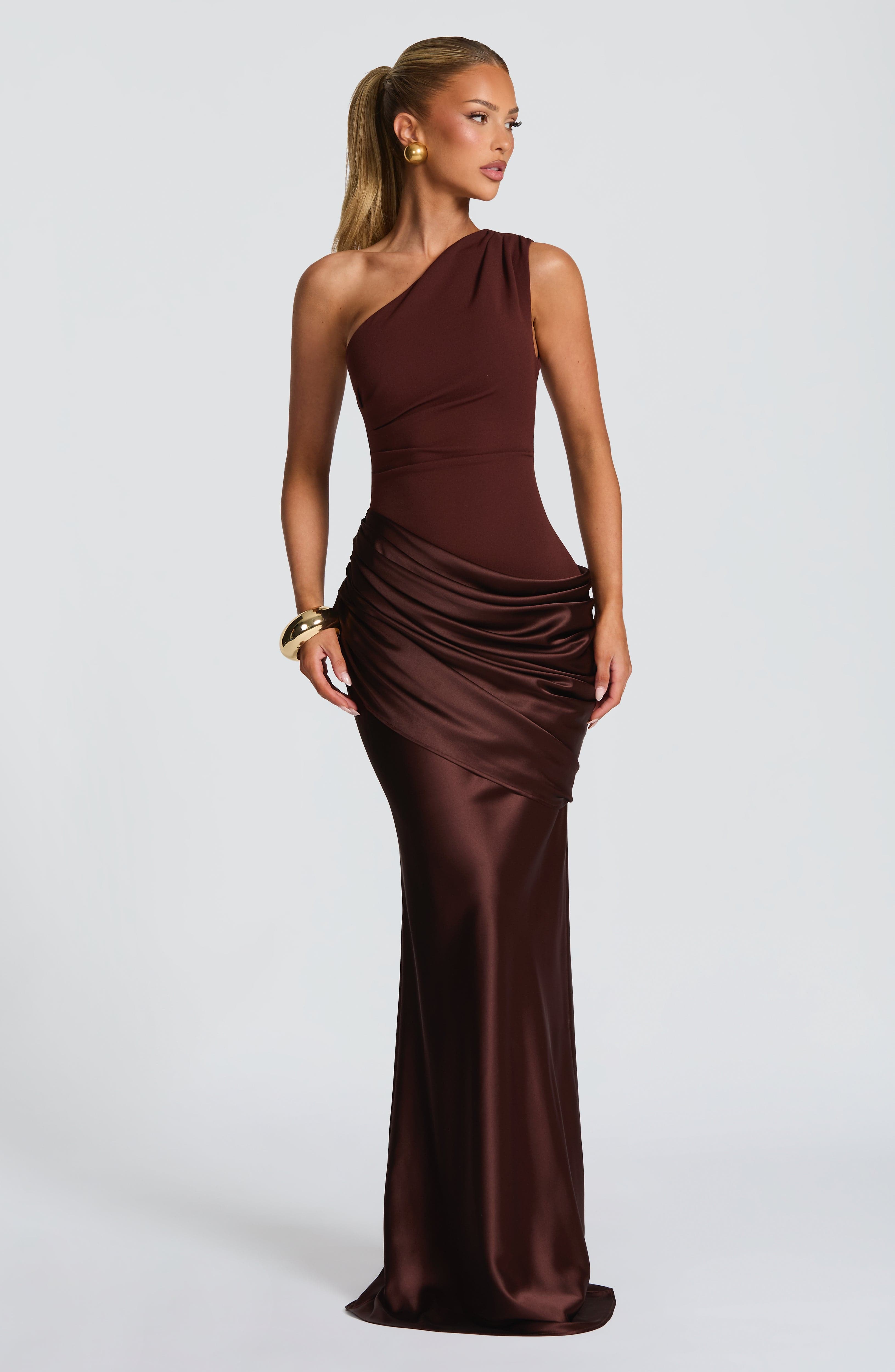 minilena Sadona Maxi Dress Plum Brown