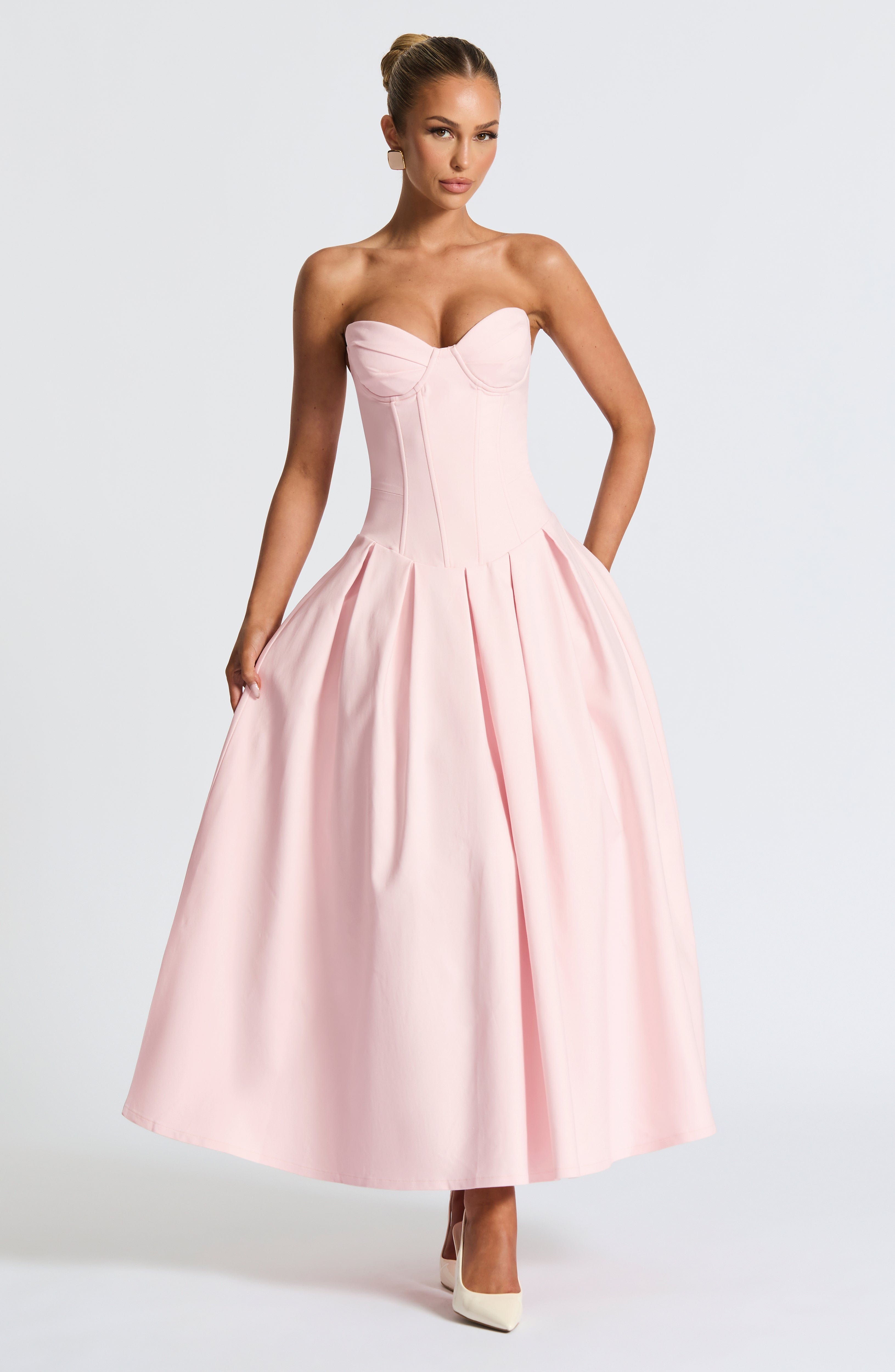 minilena Salma Midi Dress Blush