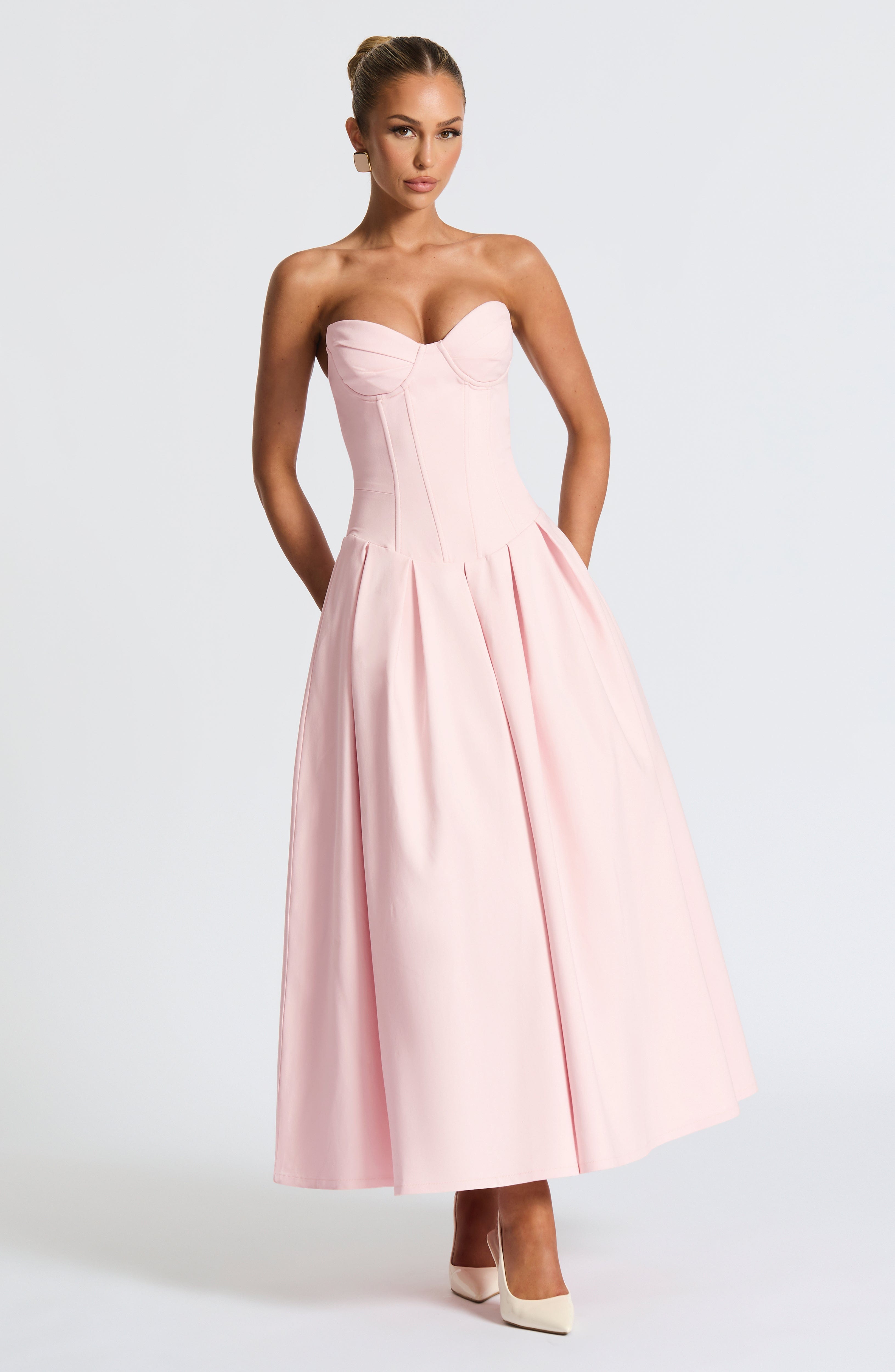 minilena Salma Midi Dress Blush
