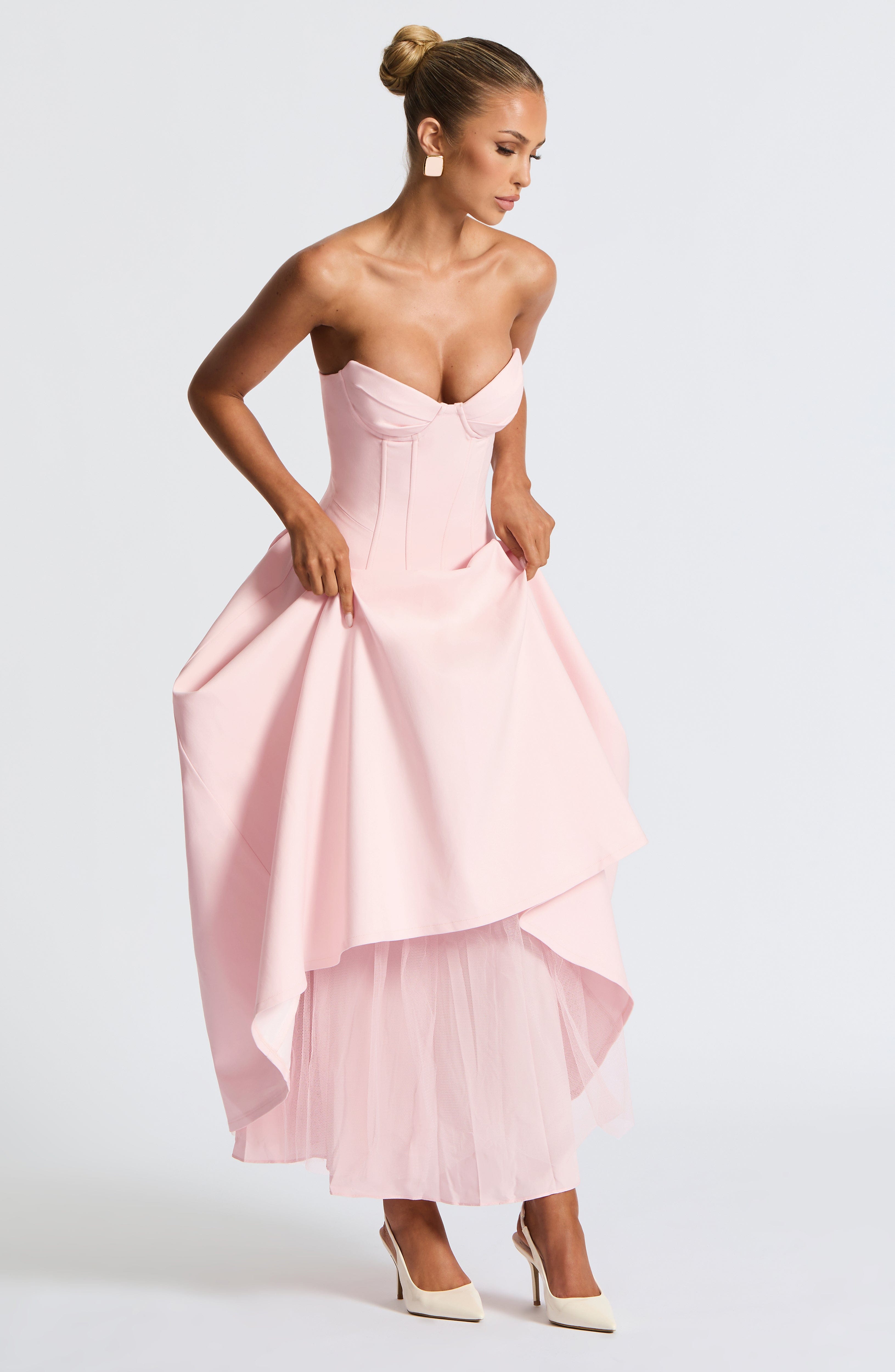 minilena Salma Midi Dress Blush