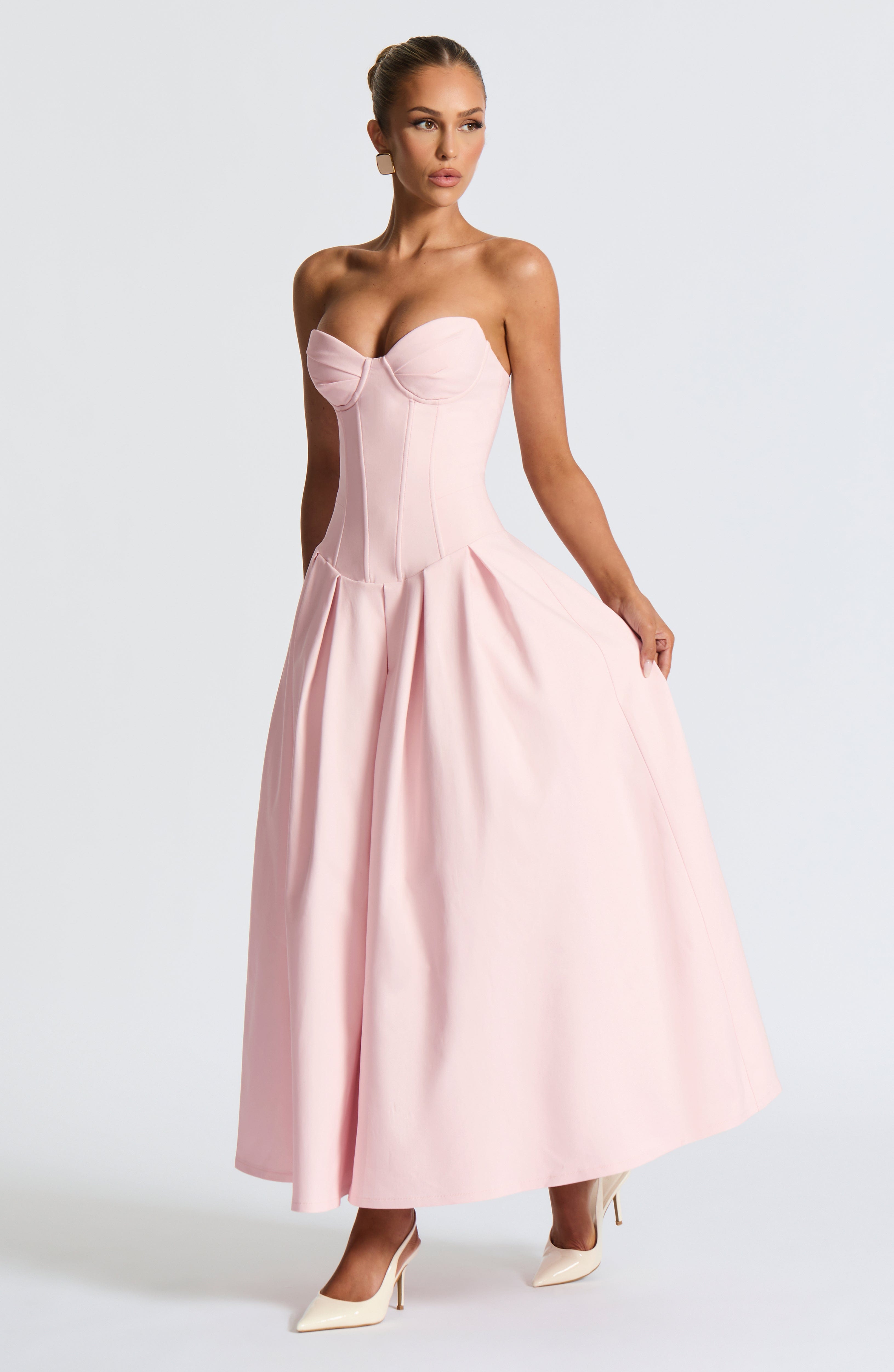 minilena Salma Midi Dress Blush