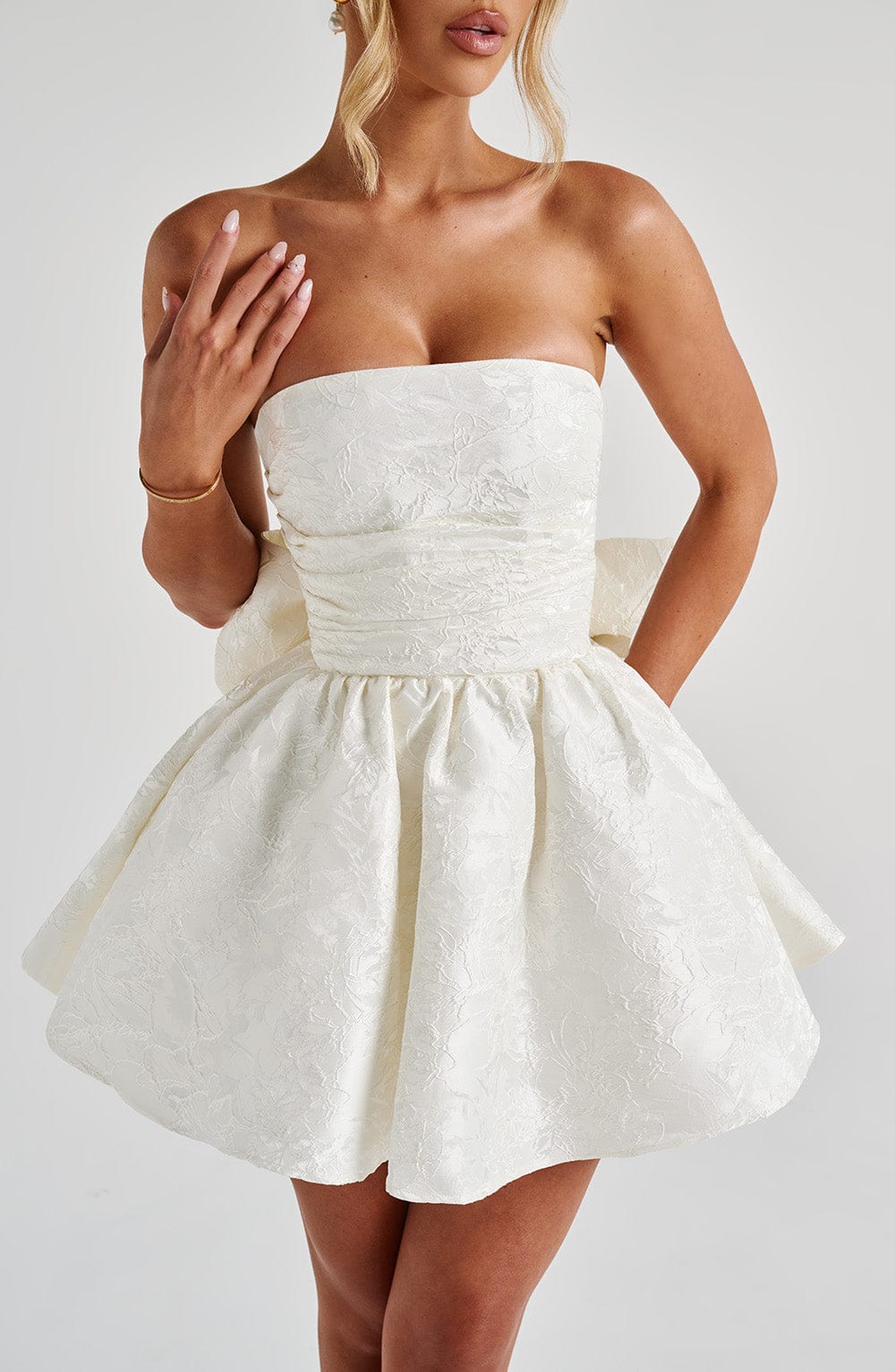 minilena Salome Mini Dress Ivory