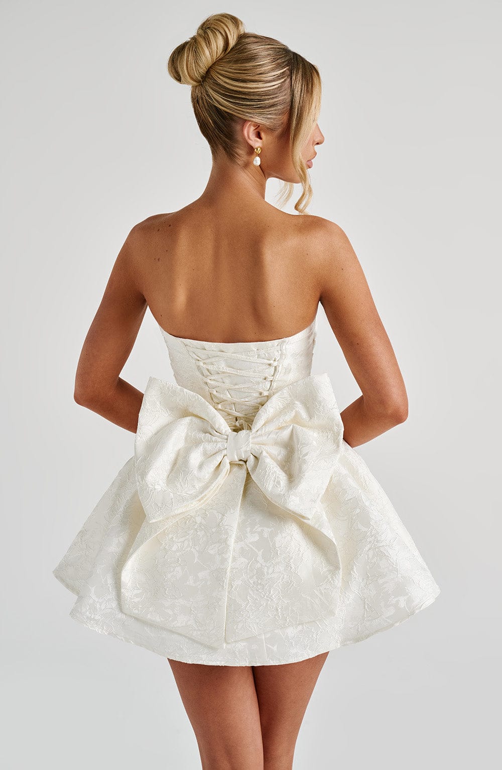 minilena Salome Mini Dress Ivory